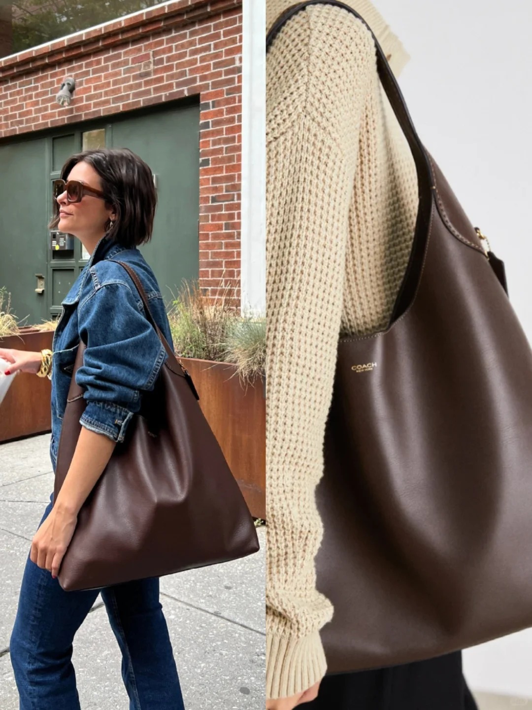 「今季のマストアイテム！💖ブルックリン ショルダー バッグ 39で洗練されたスタイルに、華やかさとエレガンスをプラス✨」