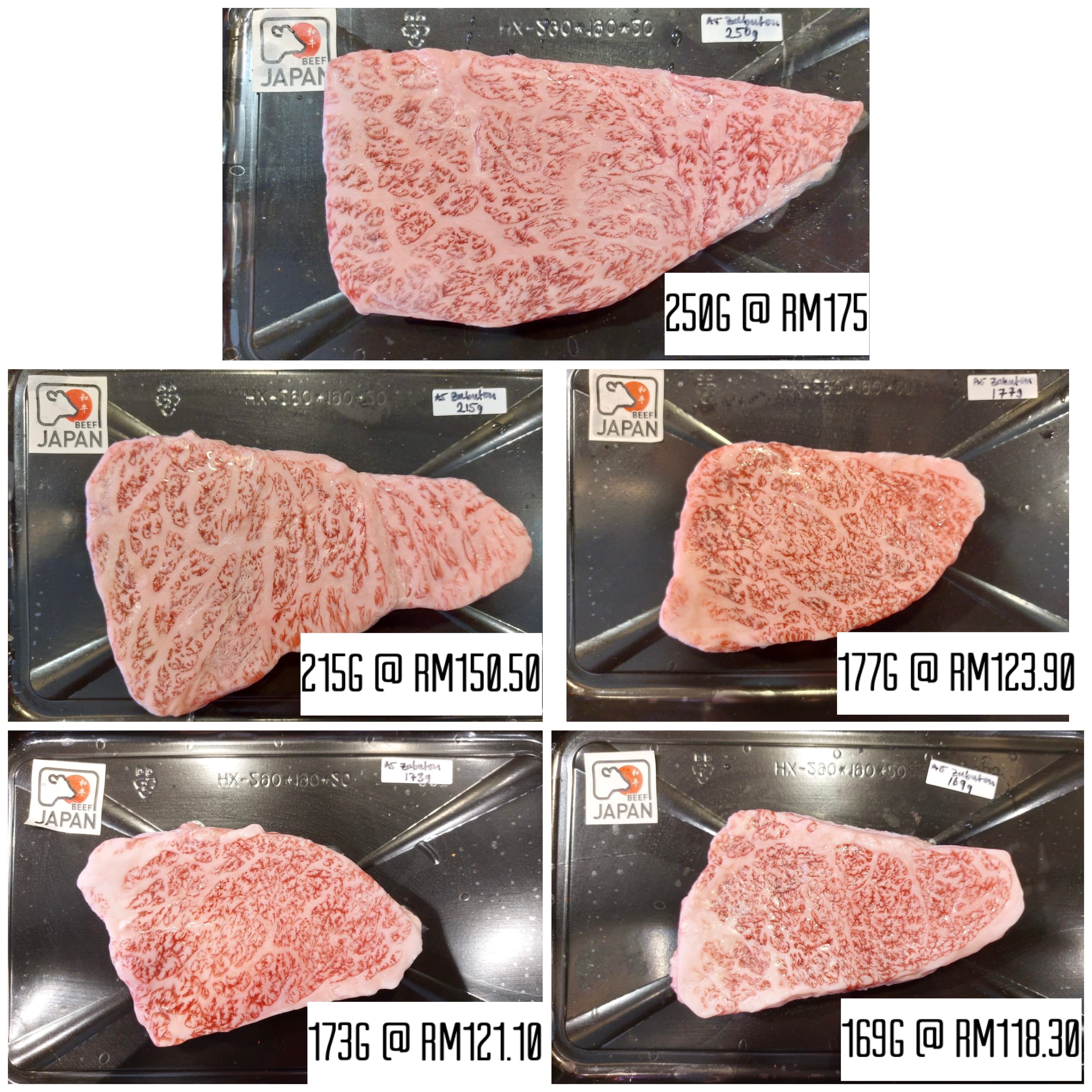 A5 Zabuton Steak Cut