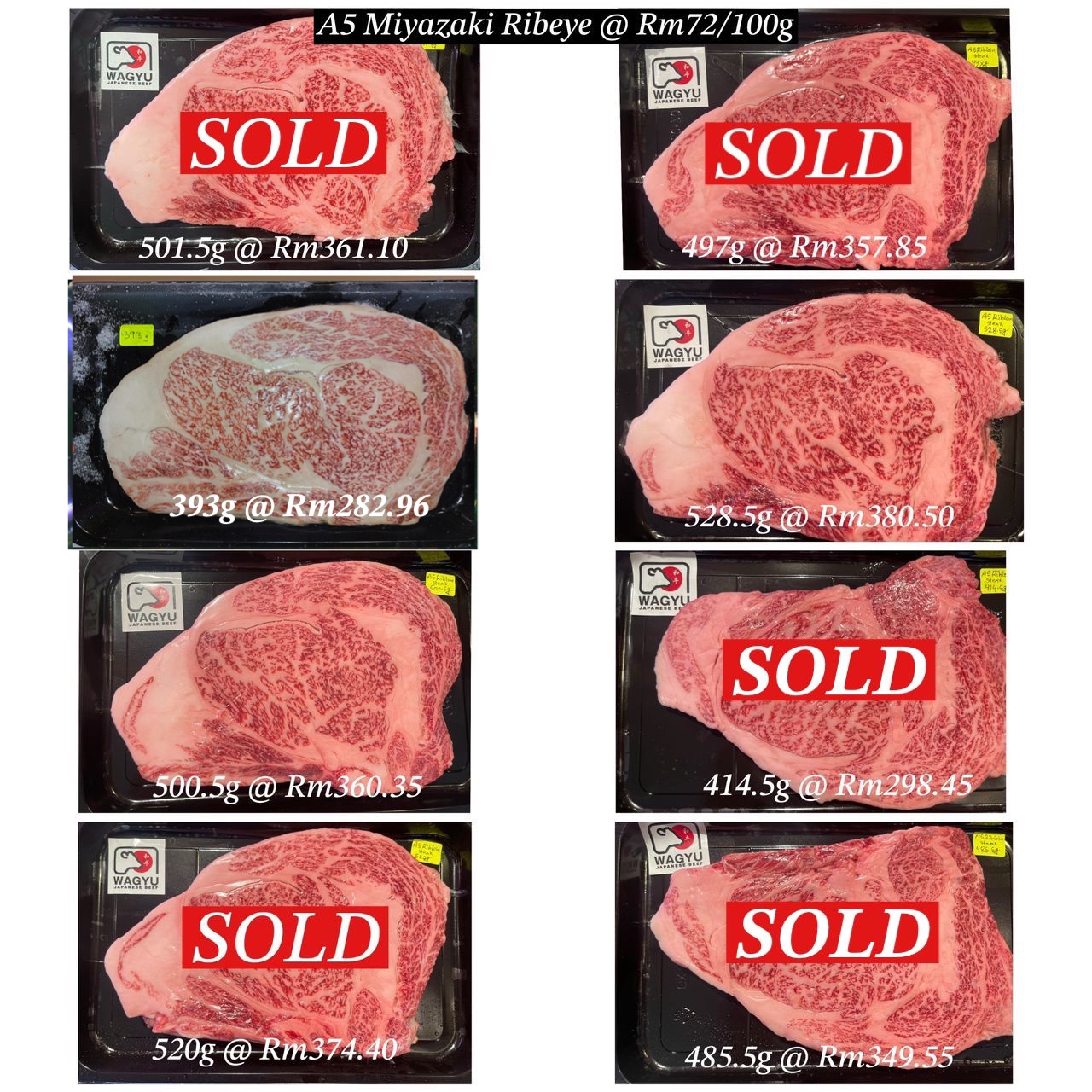 A5 Miyazaki Ribeye Steak Cut