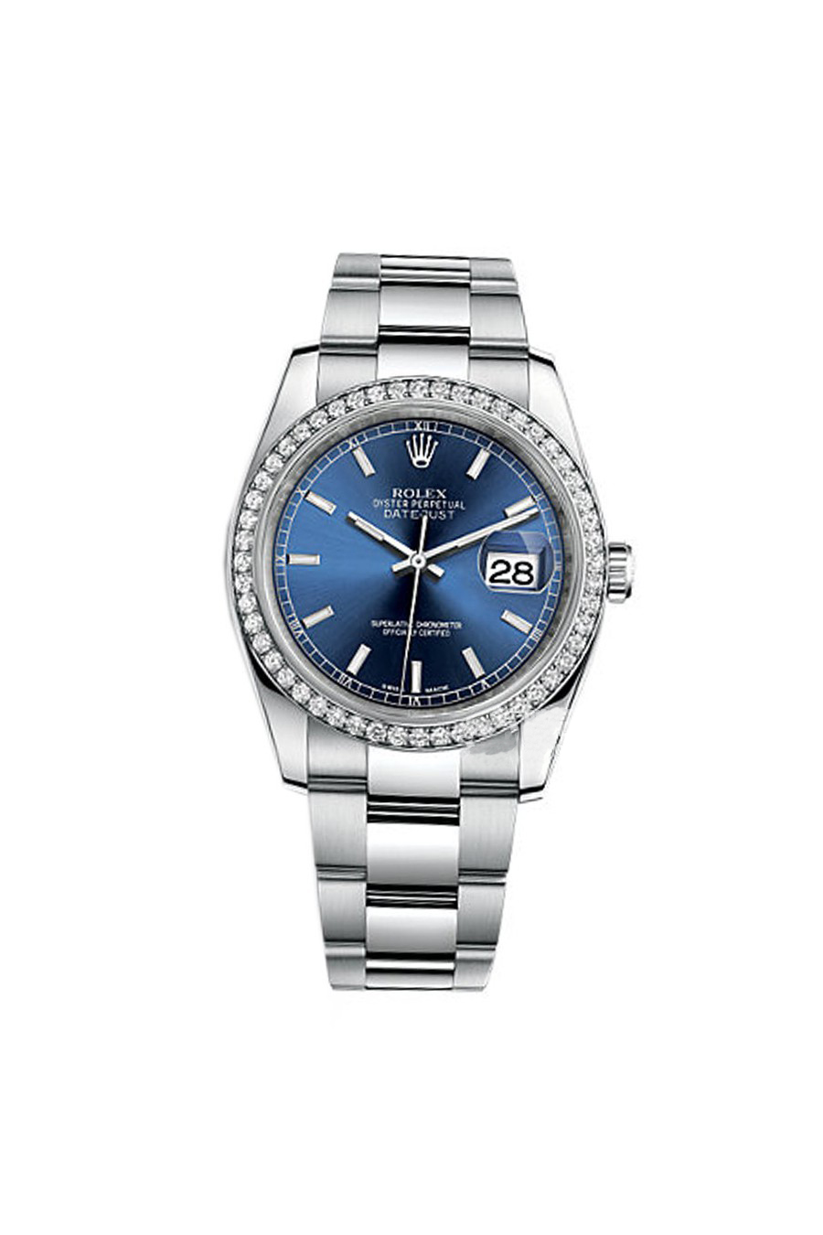 Rolex Datejust Series 178384-NG-63160 Blue Dial Diamond Watch