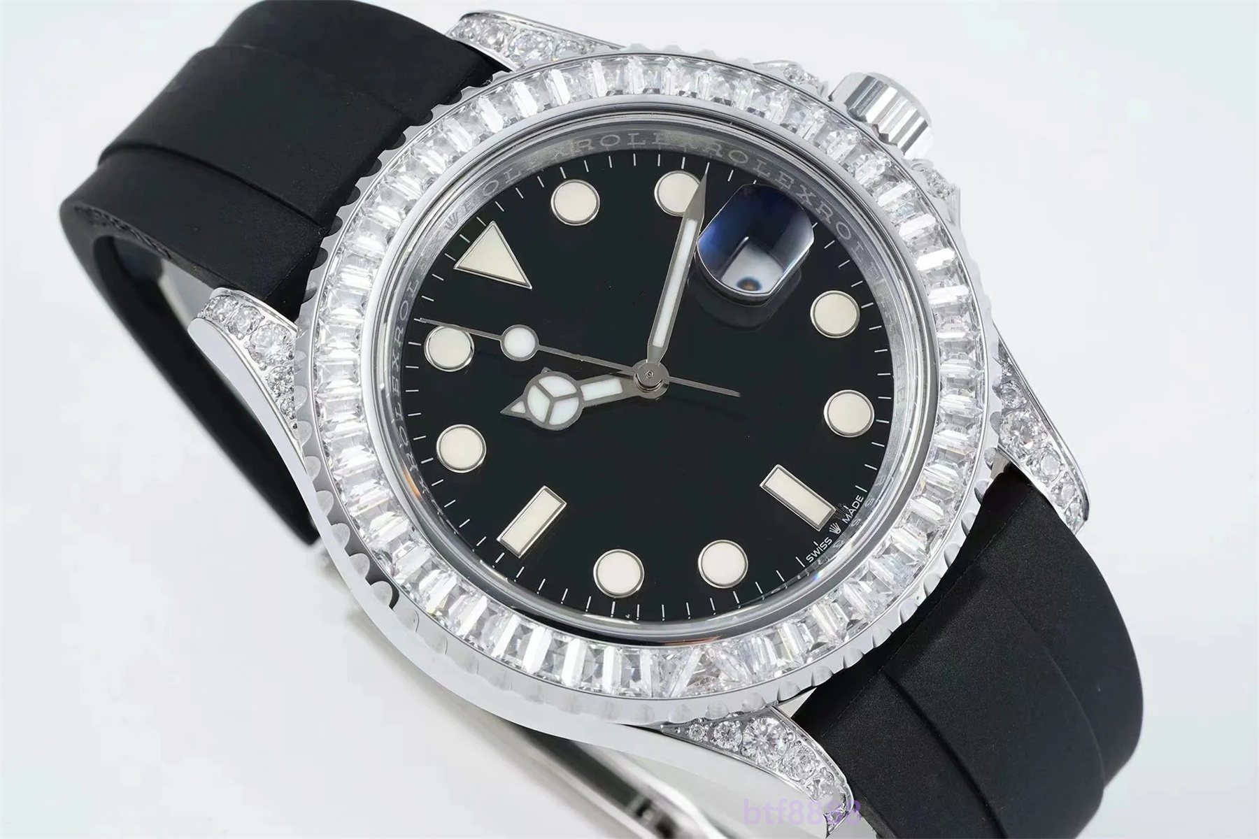 Rolex Yacht-Master Series M226679TBR black plate diamond 42MM men's watch