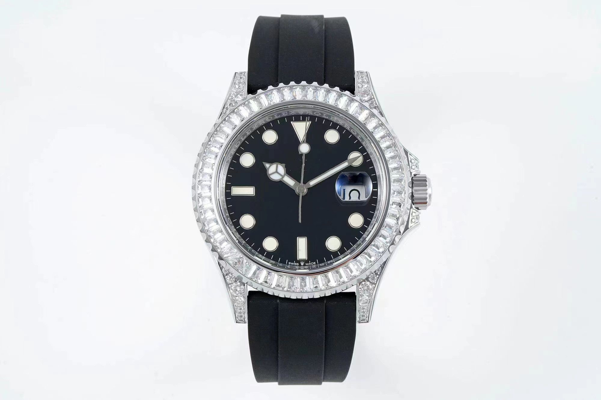 Rolex Yacht-Master Series M226679TBR black plate diamond 42MM men's watch