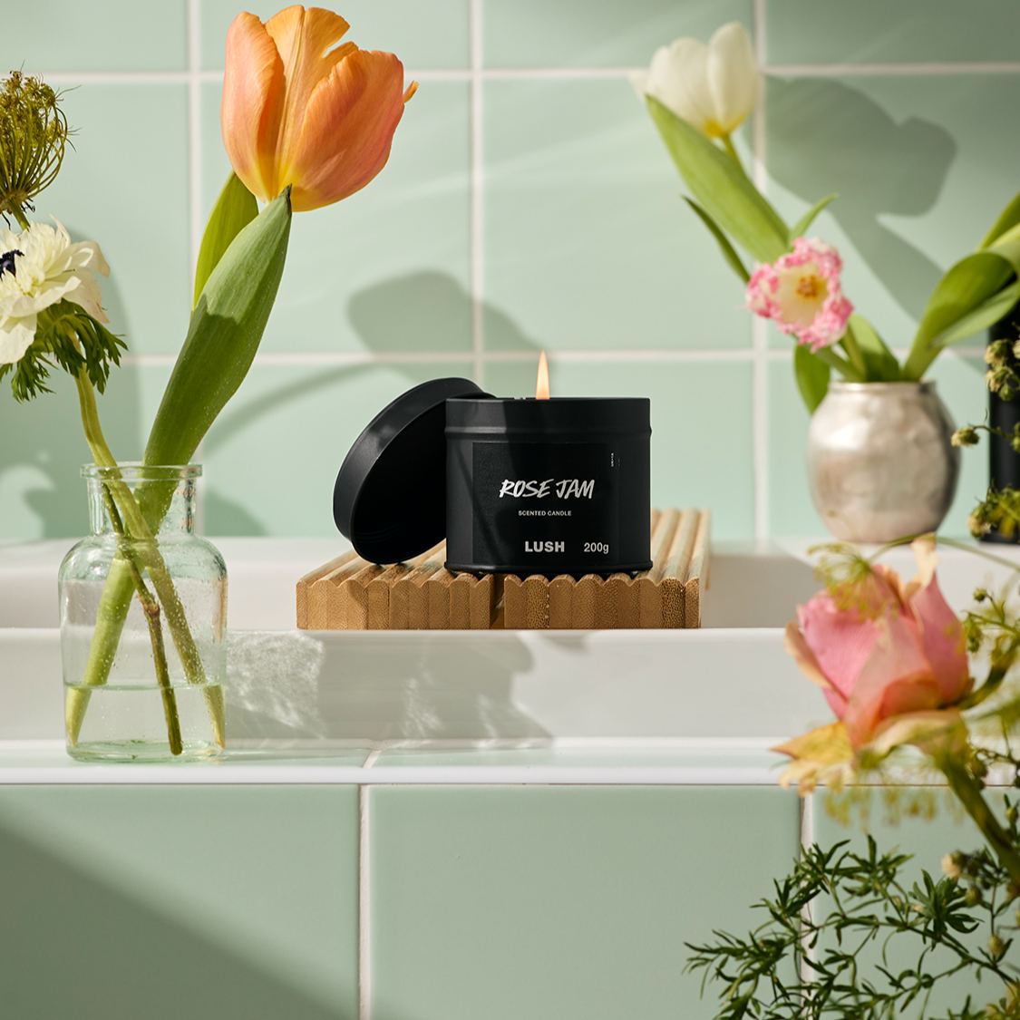 Rose Jam Single Wick Candle