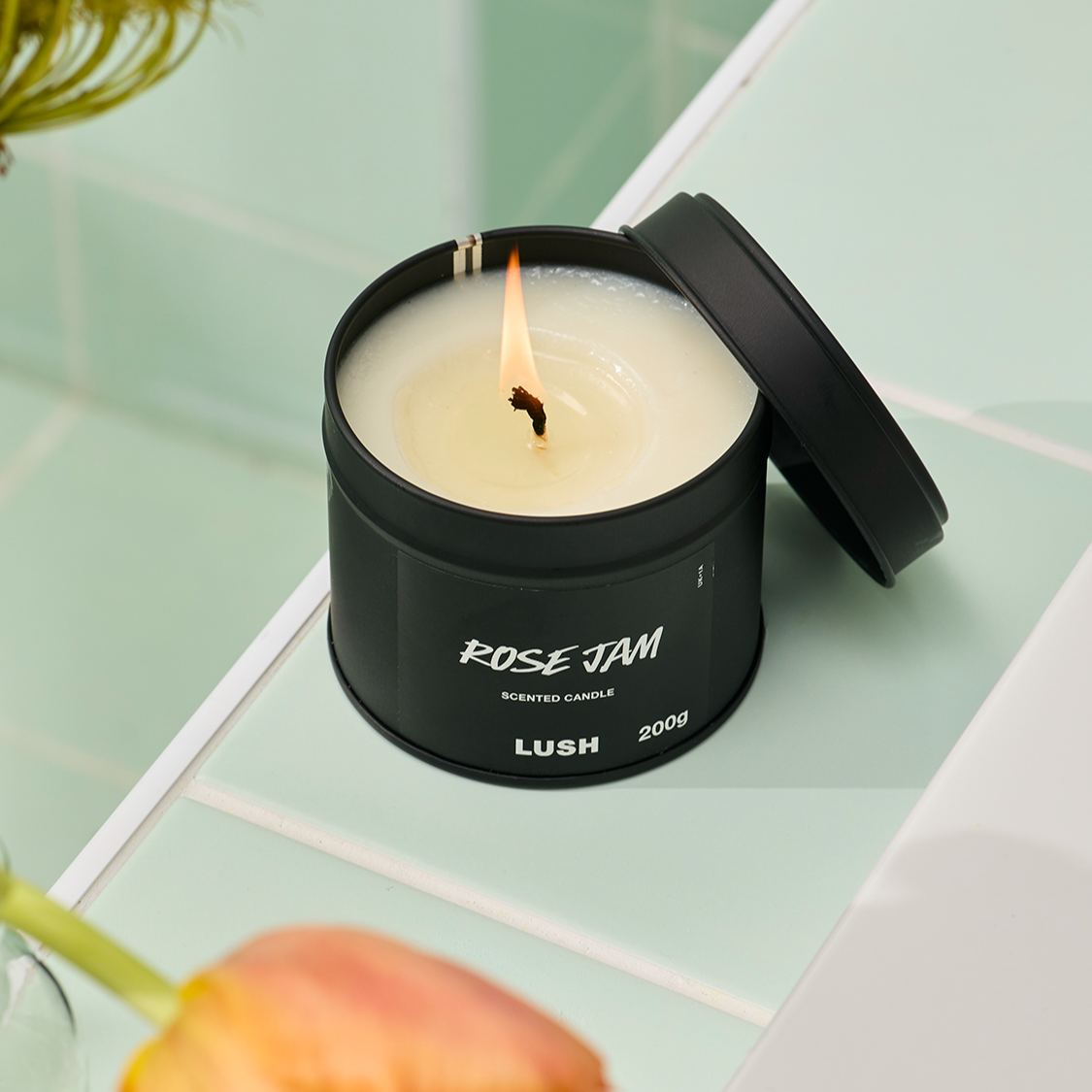 Rose Jam Single Wick Candle