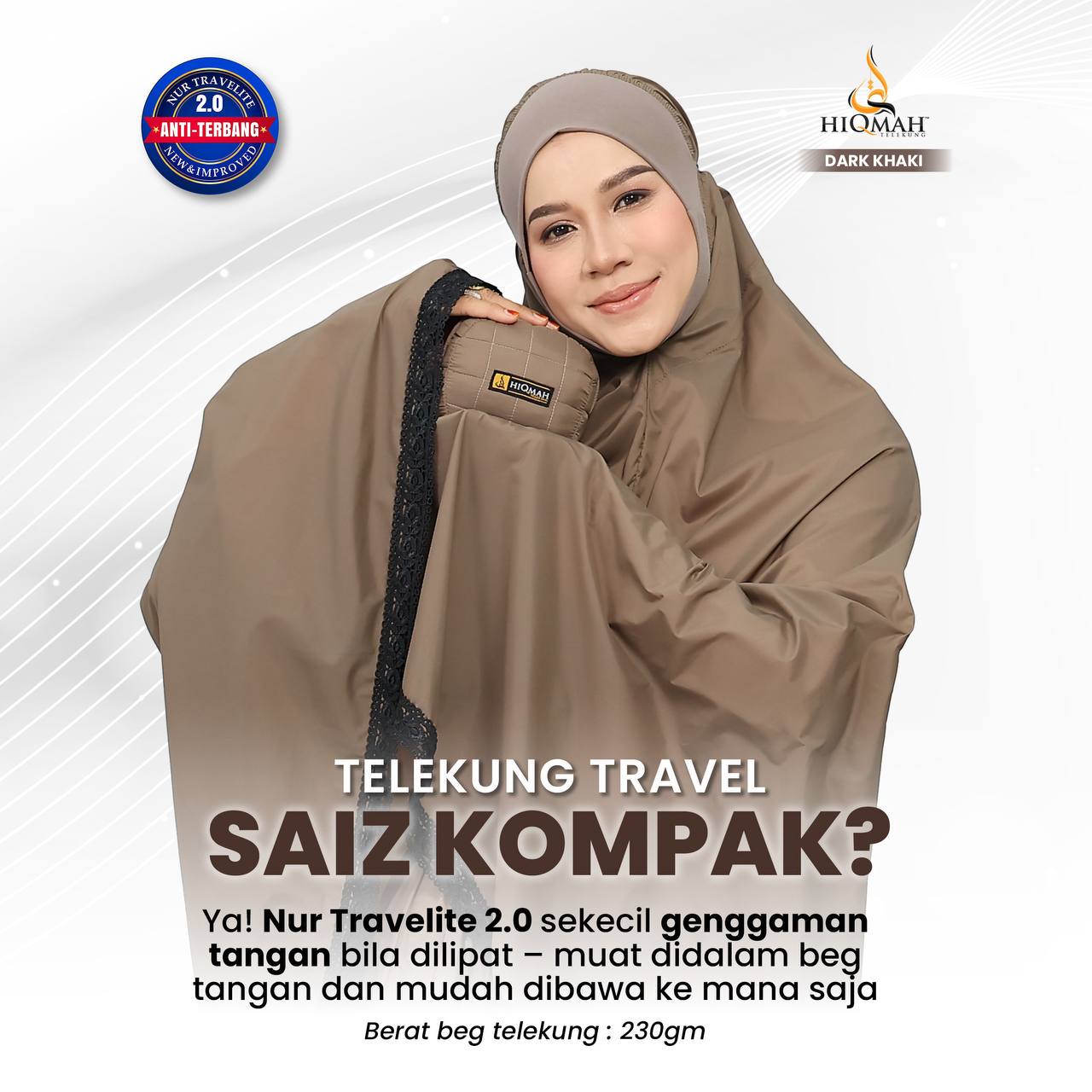 Telekung Nur Travelite 2.0 (Preorder)