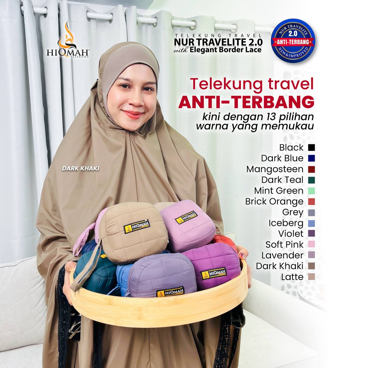 Telekung Nur Travelite 2.0 (Preorder)