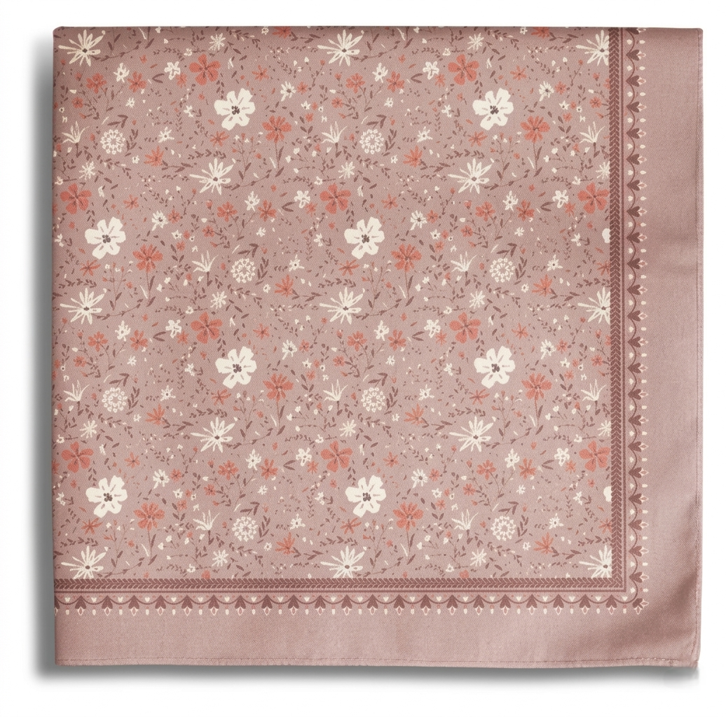Naomi Cotton Voile Square Scarf