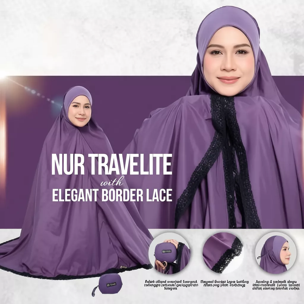 (Preorder) Telekung Nur Travelite 2.0 Anti-Terbang 
