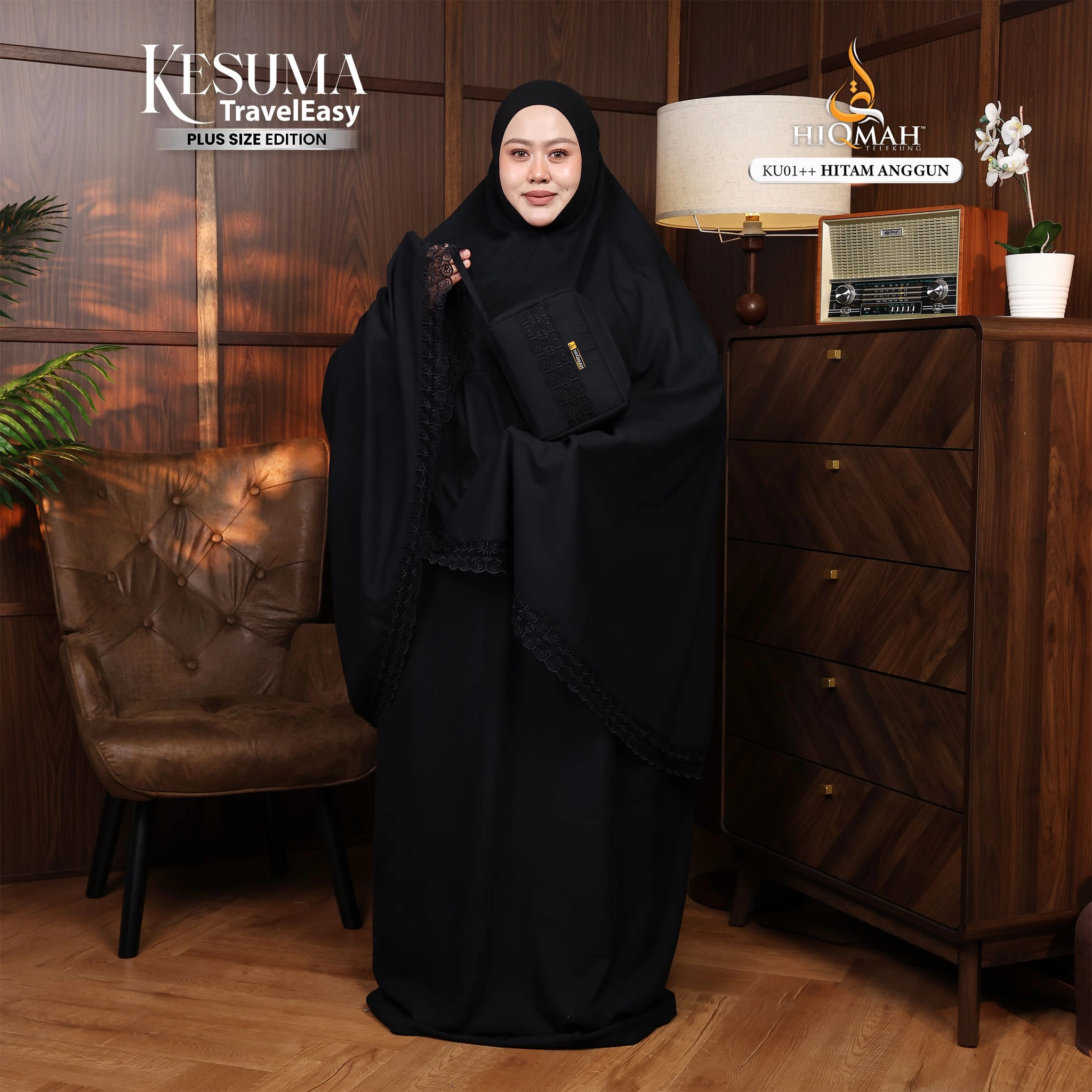 (Preorder) Telekung Kesuma - Plus Size Edition