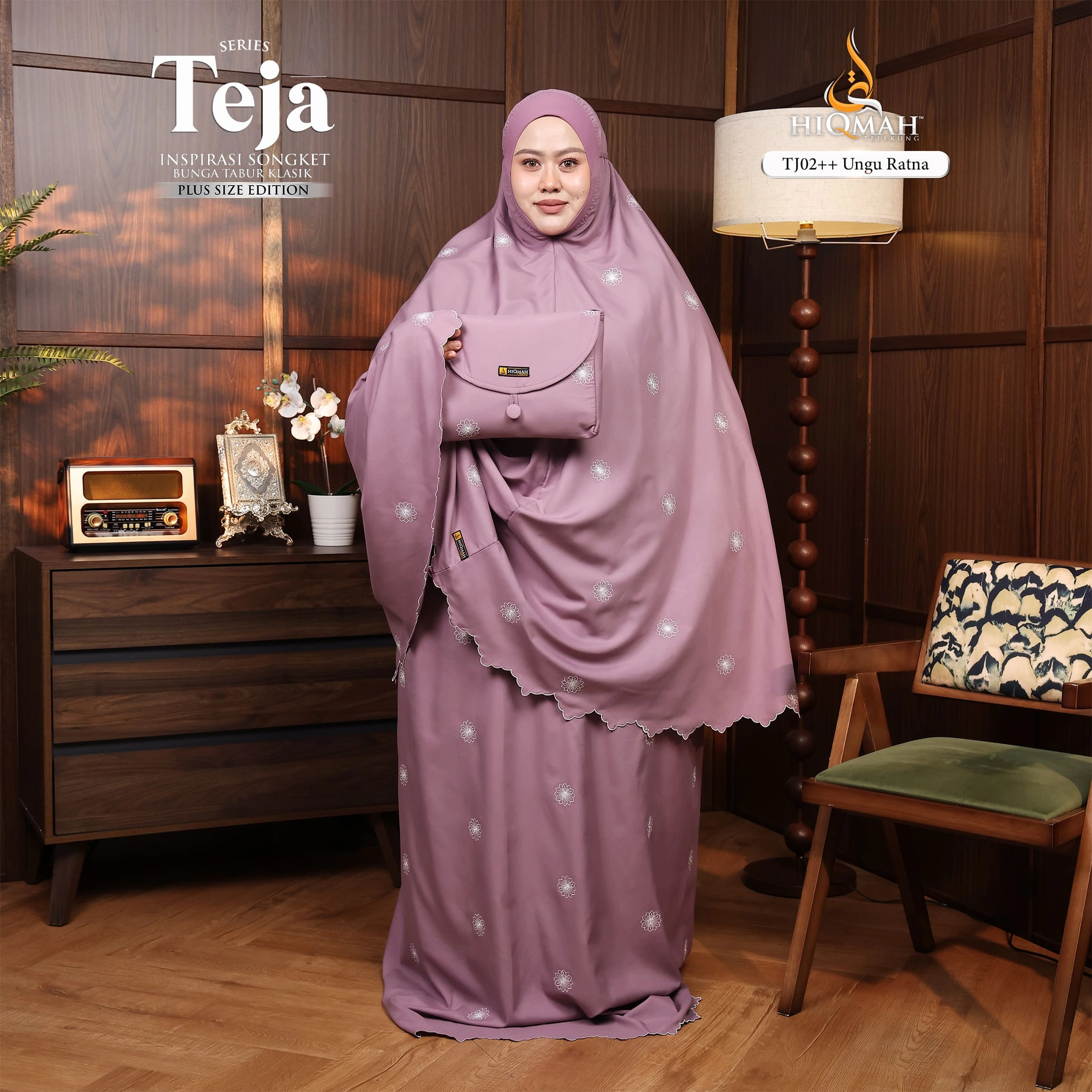 (Preorder) Telekung Teja - Plus Size Edition