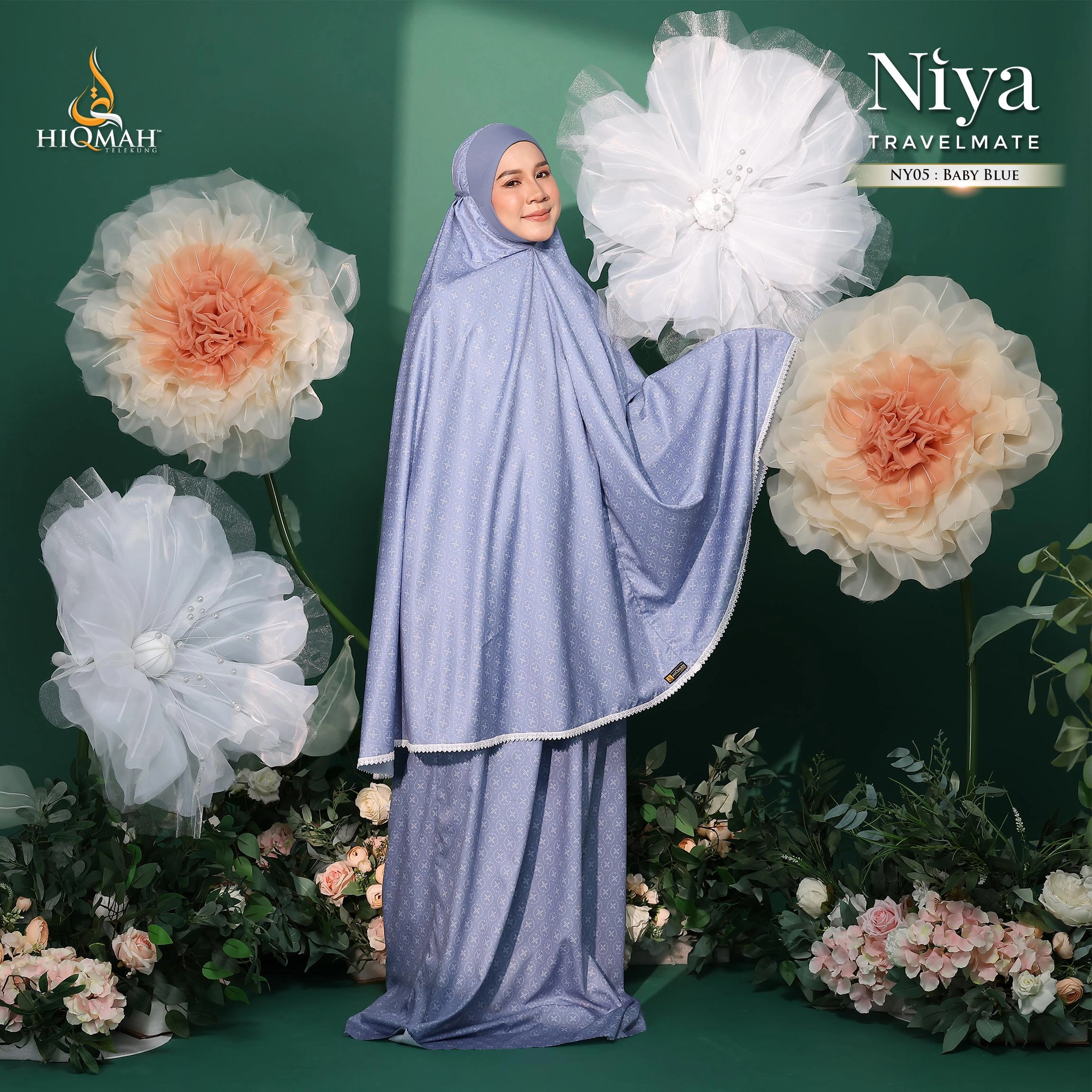 Telekung Niya Travelite Anti-Terbang (Preorder)