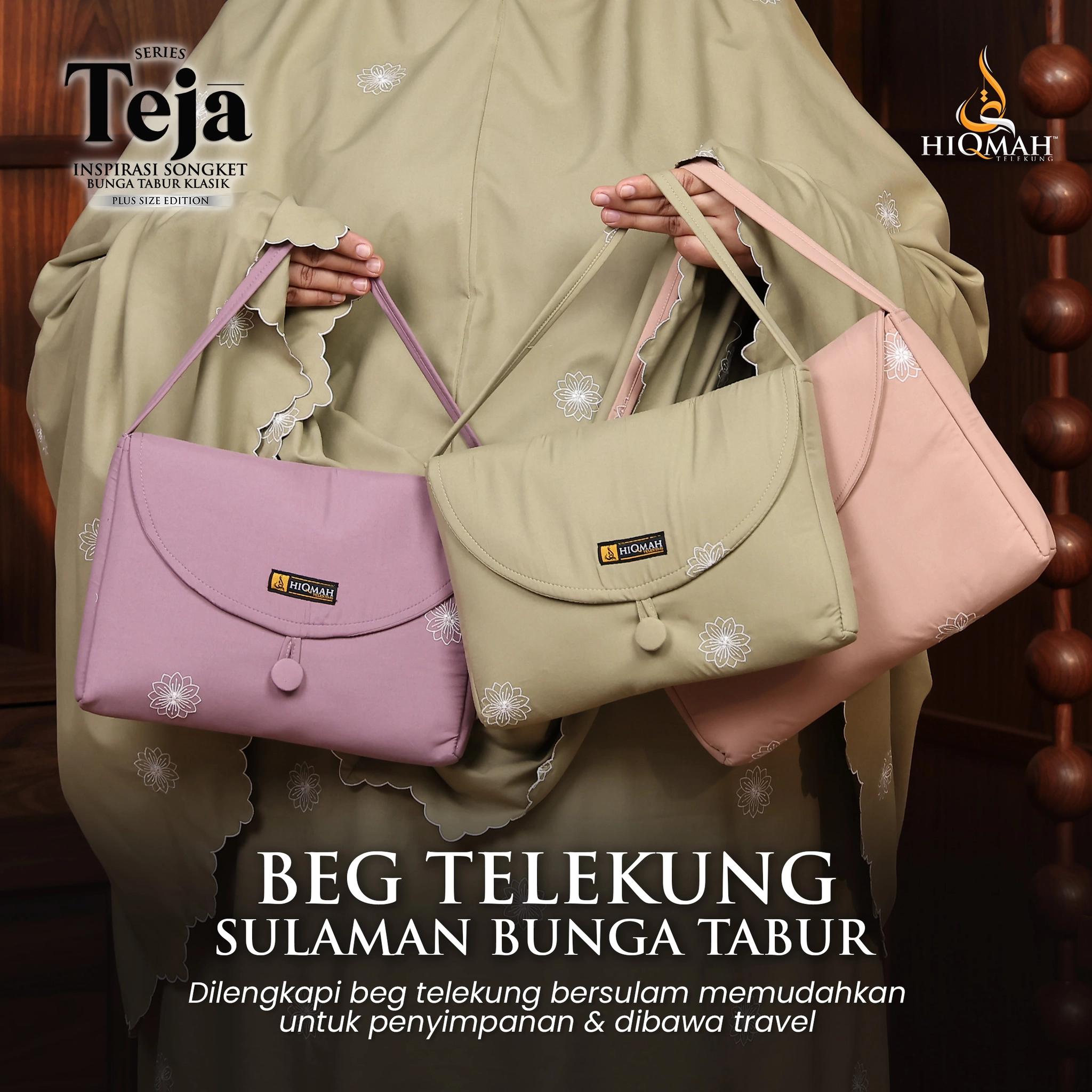 (Preorder) Telekung Teja - Plus Size Edition