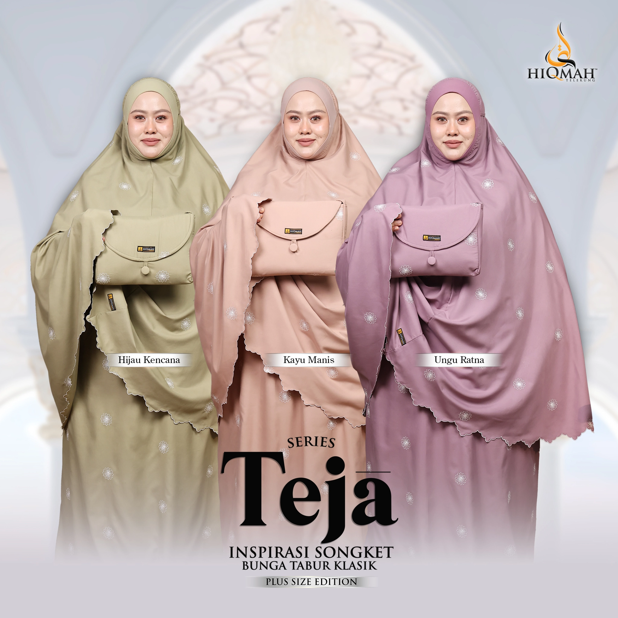 (Preorder) Telekung Teja - Plus Size Edition
