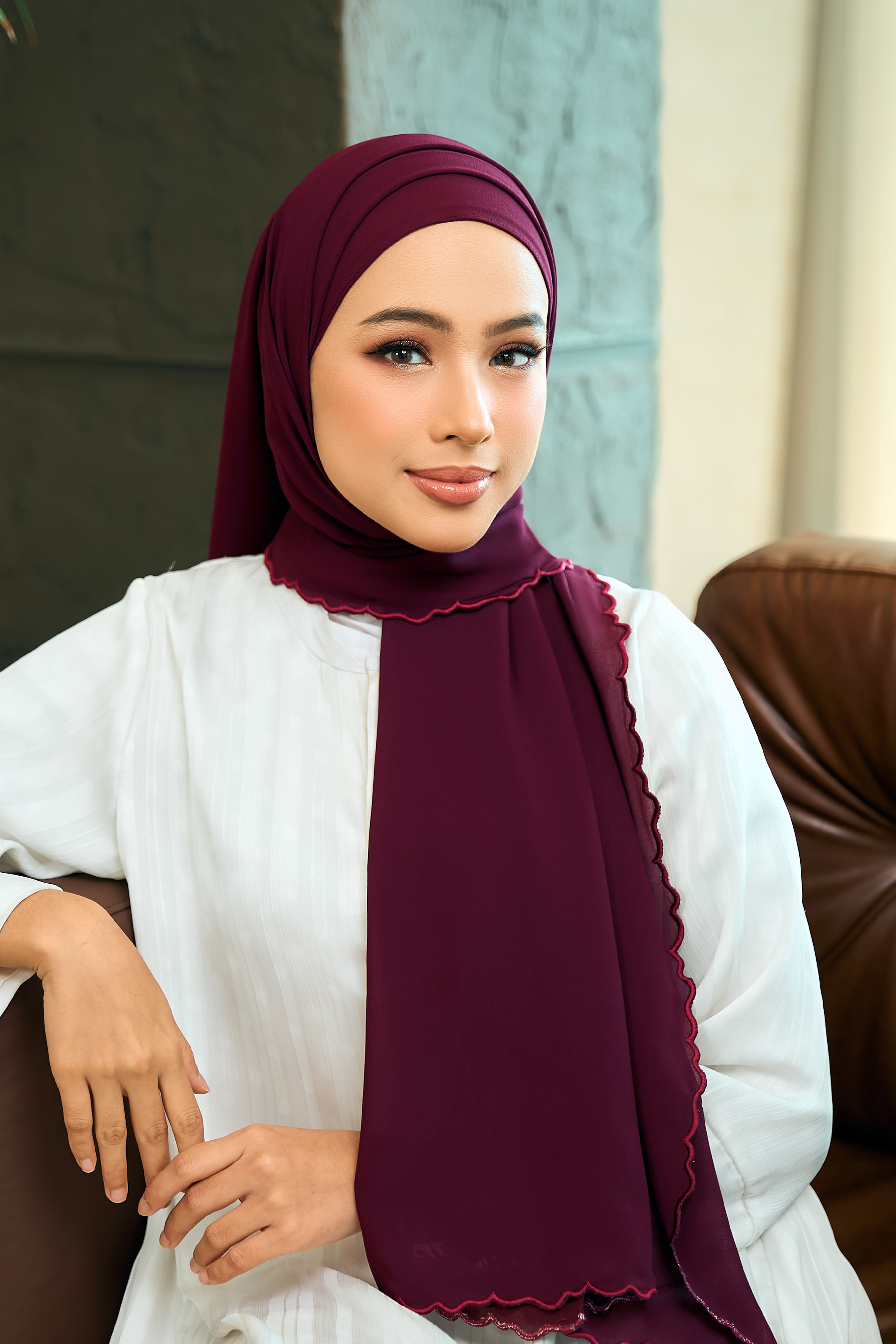 Erika Embroidered Shawl