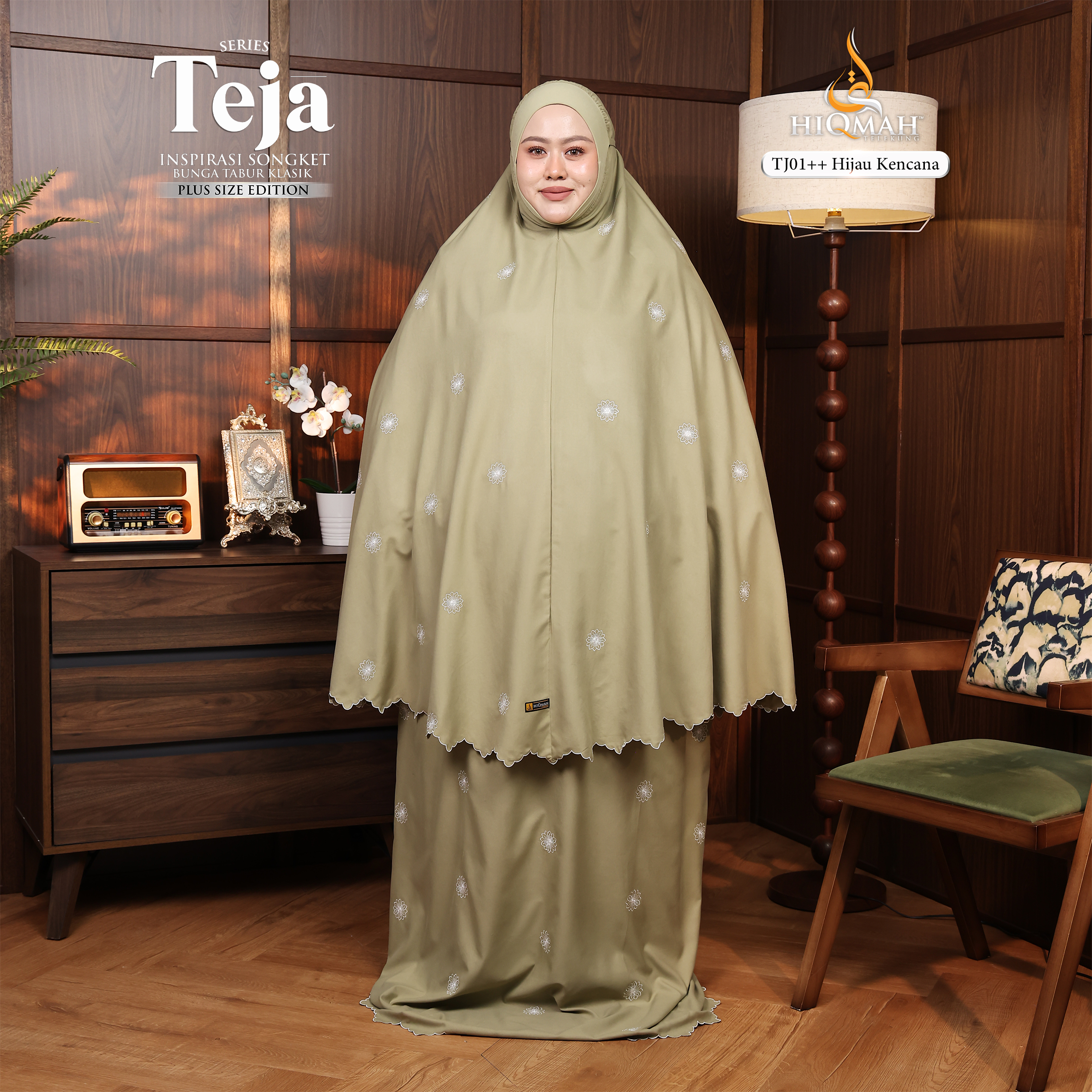 (Preorder) Telekung Teja - Plus Size Edition