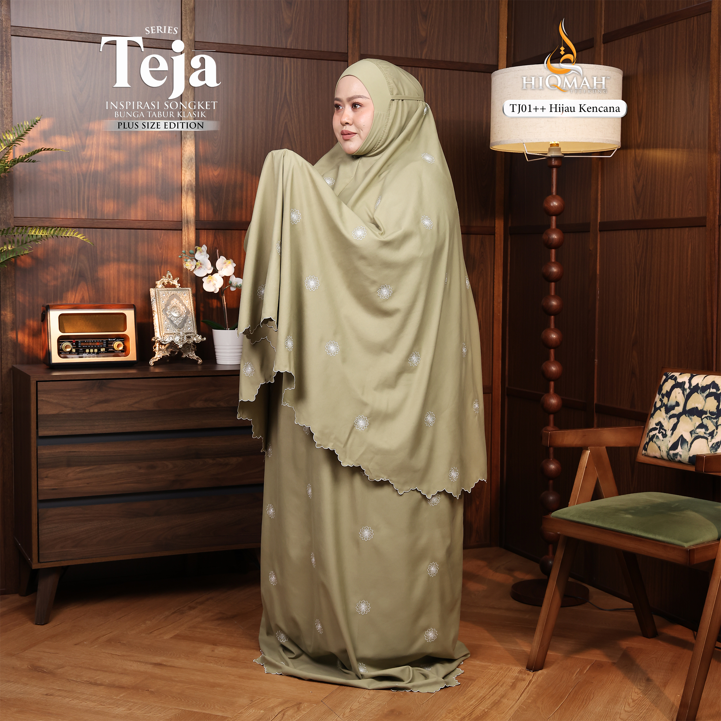 (Preorder) Telekung Teja - Plus Size Edition