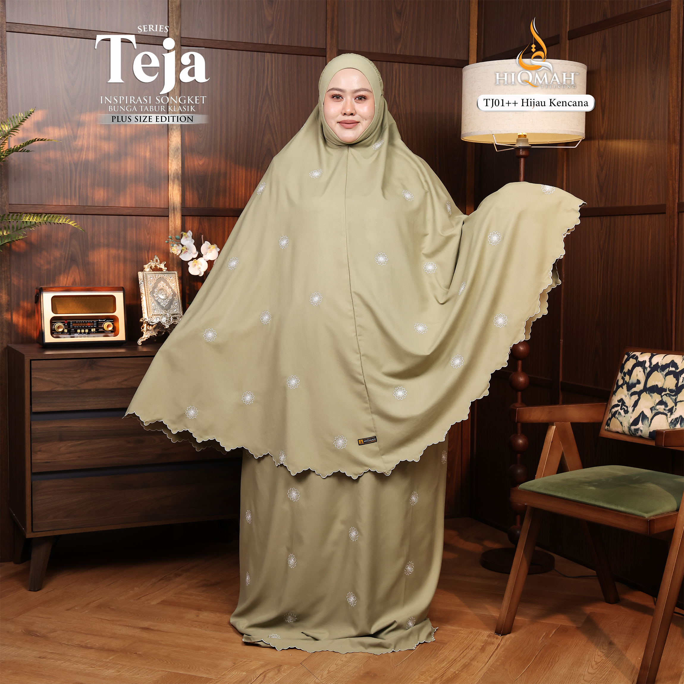 (Preorder) Telekung Teja - Plus Size Edition
