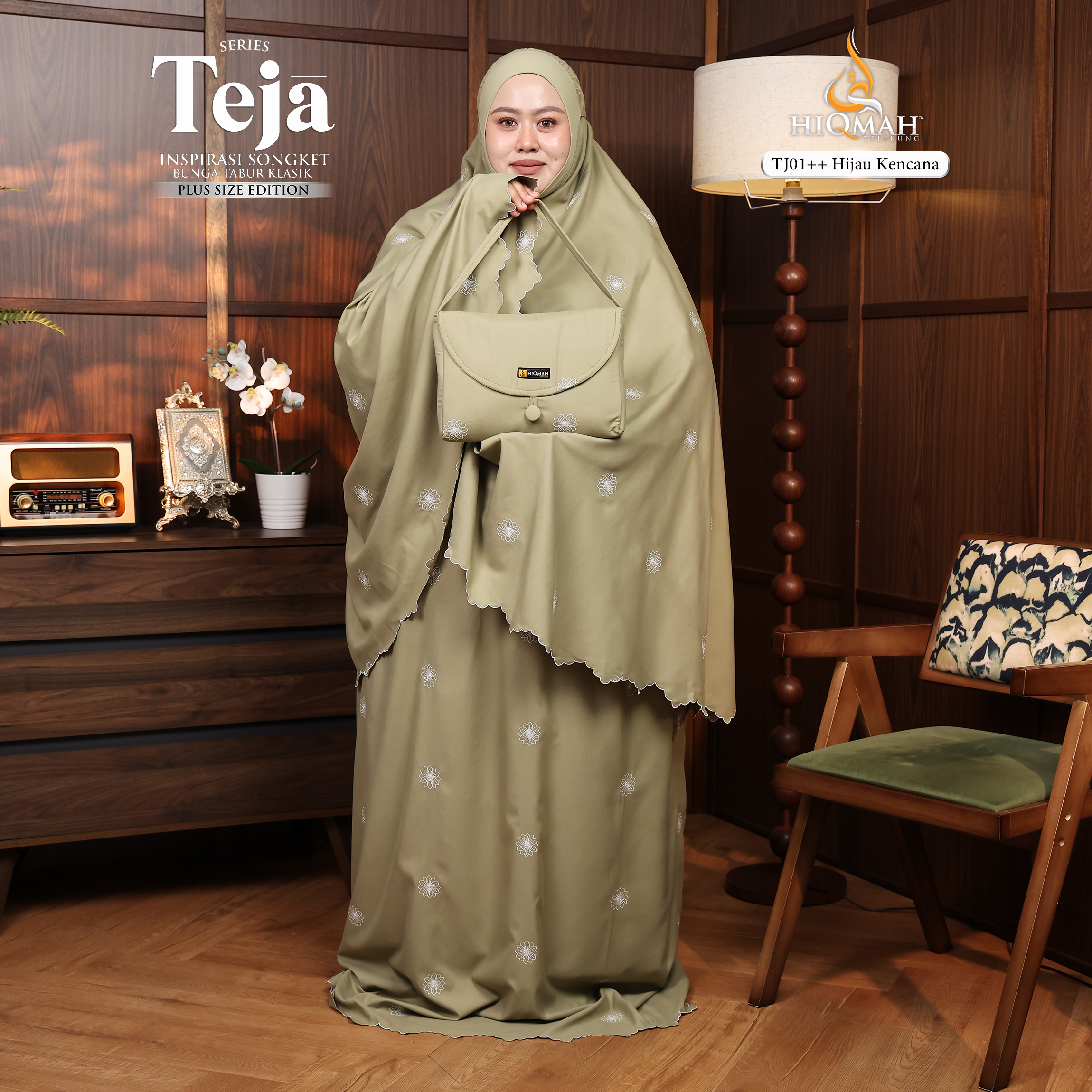 (Preorder) Telekung Teja - Plus Size Edition