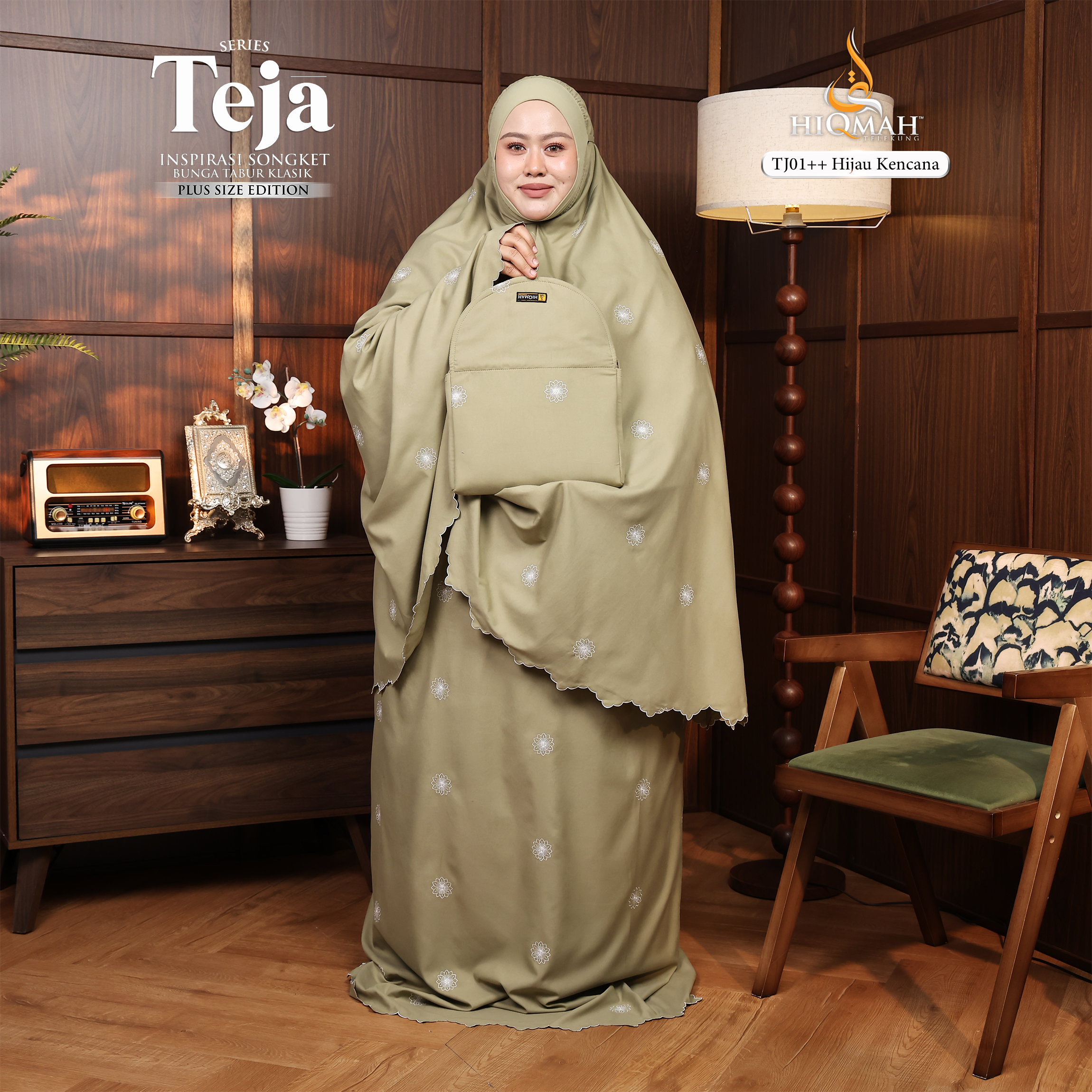 (Preorder) Telekung Teja - Plus Size Edition