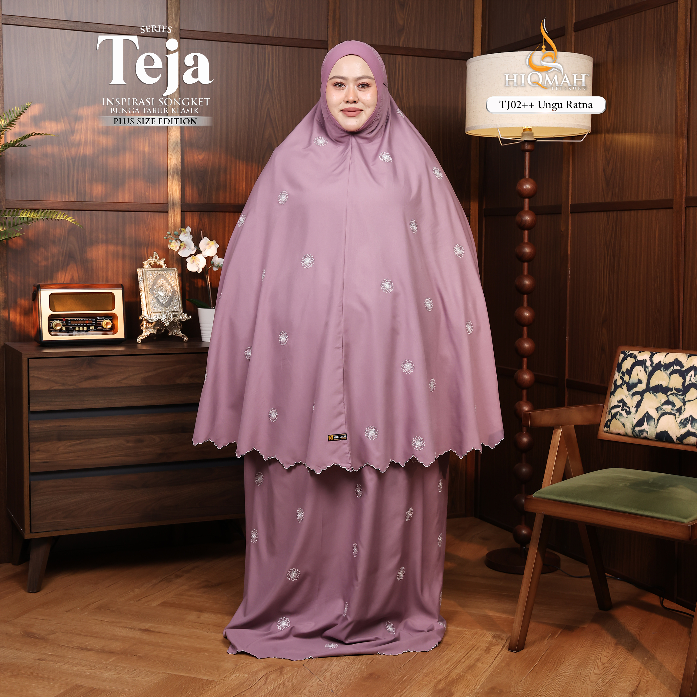 (Preorder) Telekung Teja - Plus Size Edition