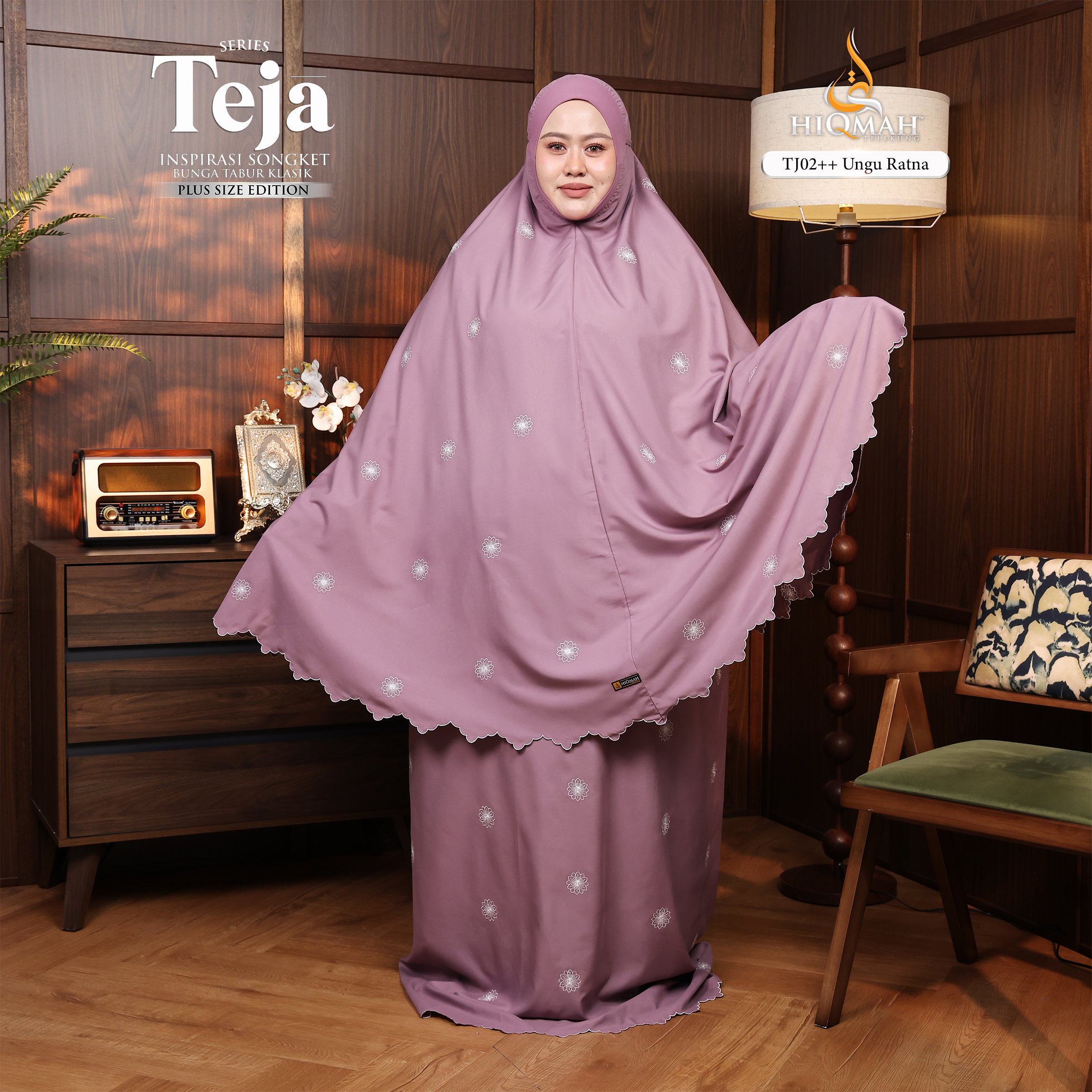 (Preorder) Telekung Teja - Plus Size Edition