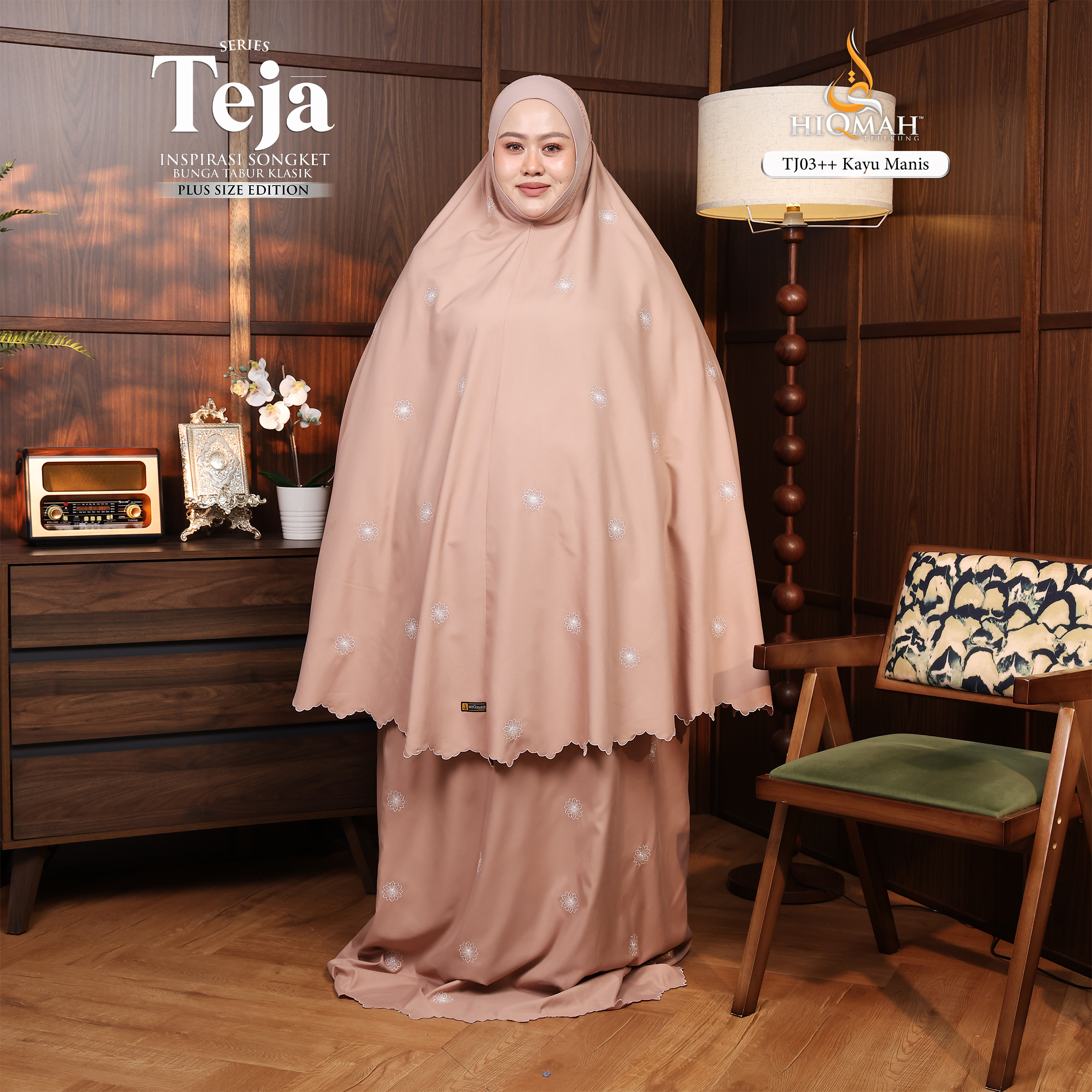 (Preorder) Telekung Teja - Plus Size Edition