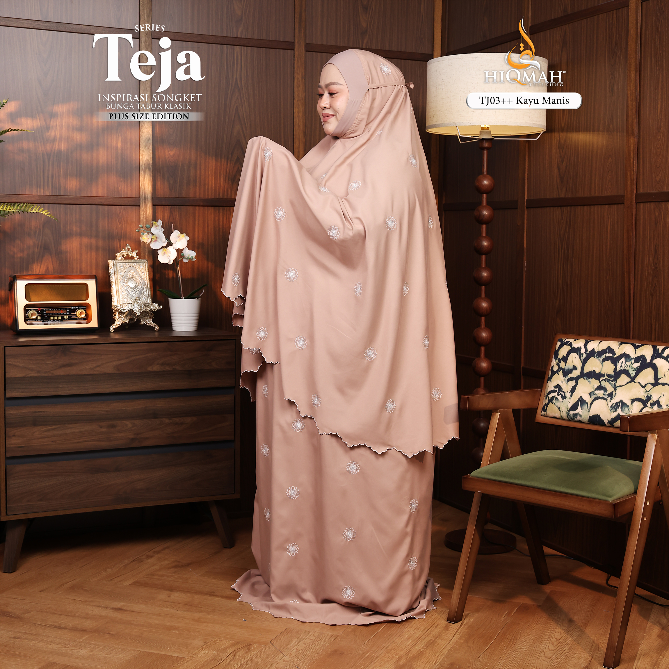(Preorder) Telekung Teja - Plus Size Edition