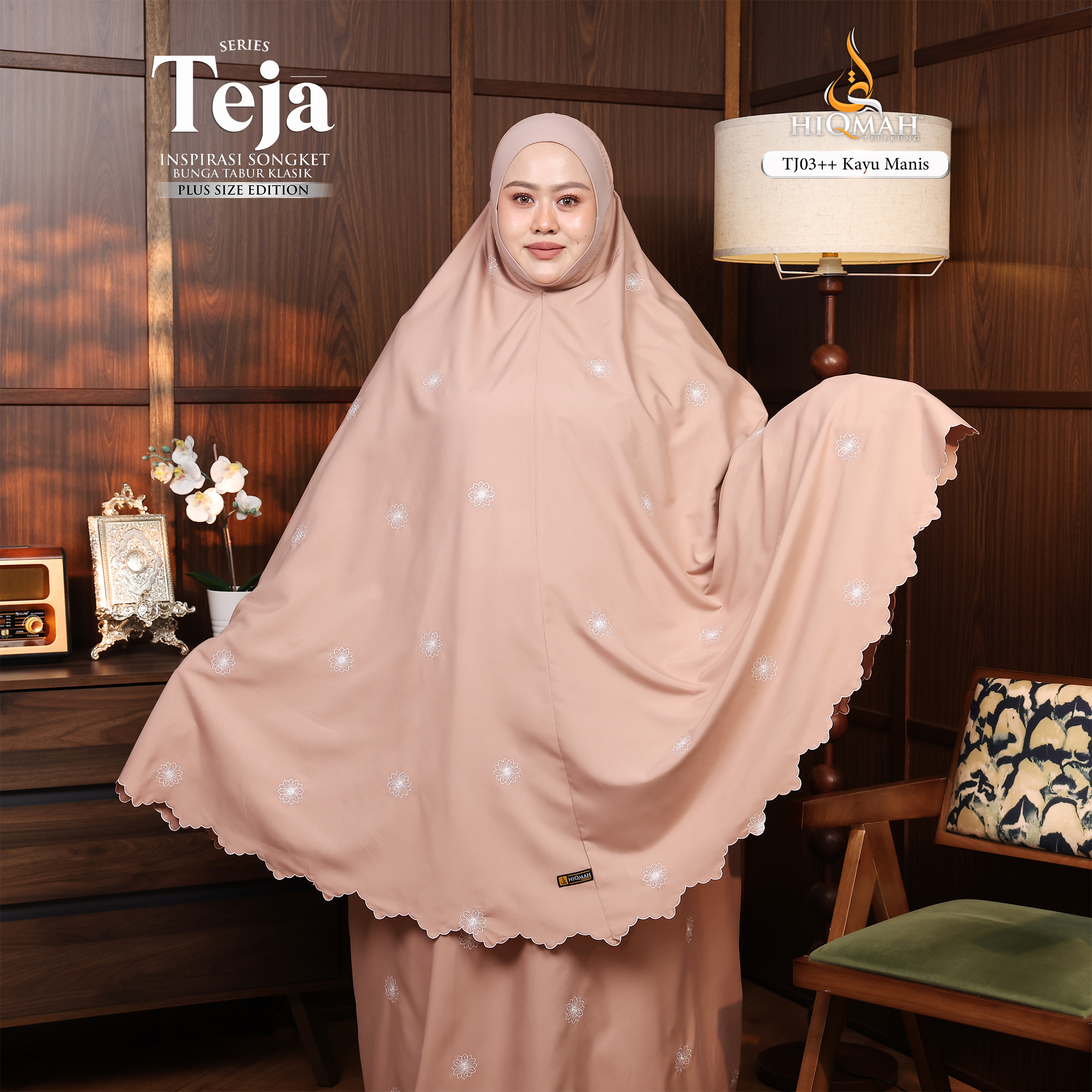 (Preorder) Telekung Teja - Plus Size Edition