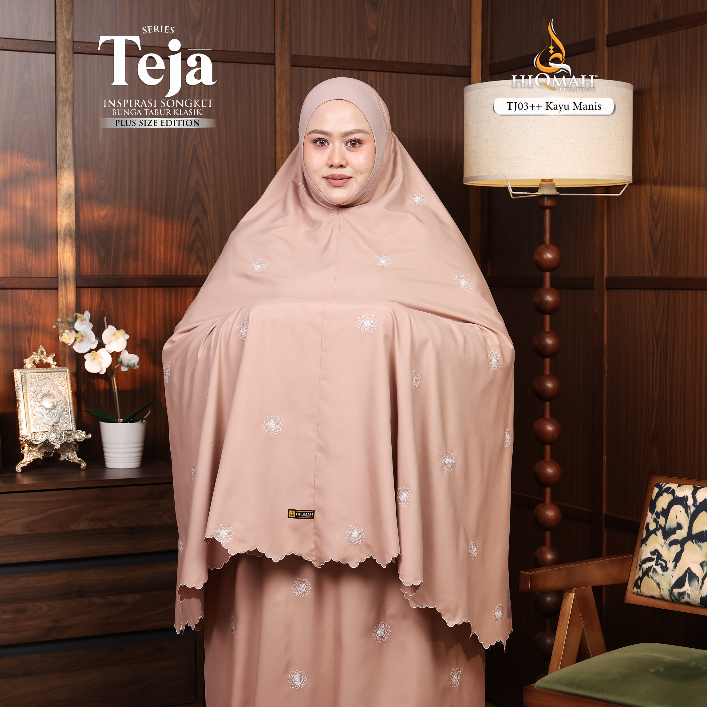 (Preorder) Telekung Teja - Plus Size Edition