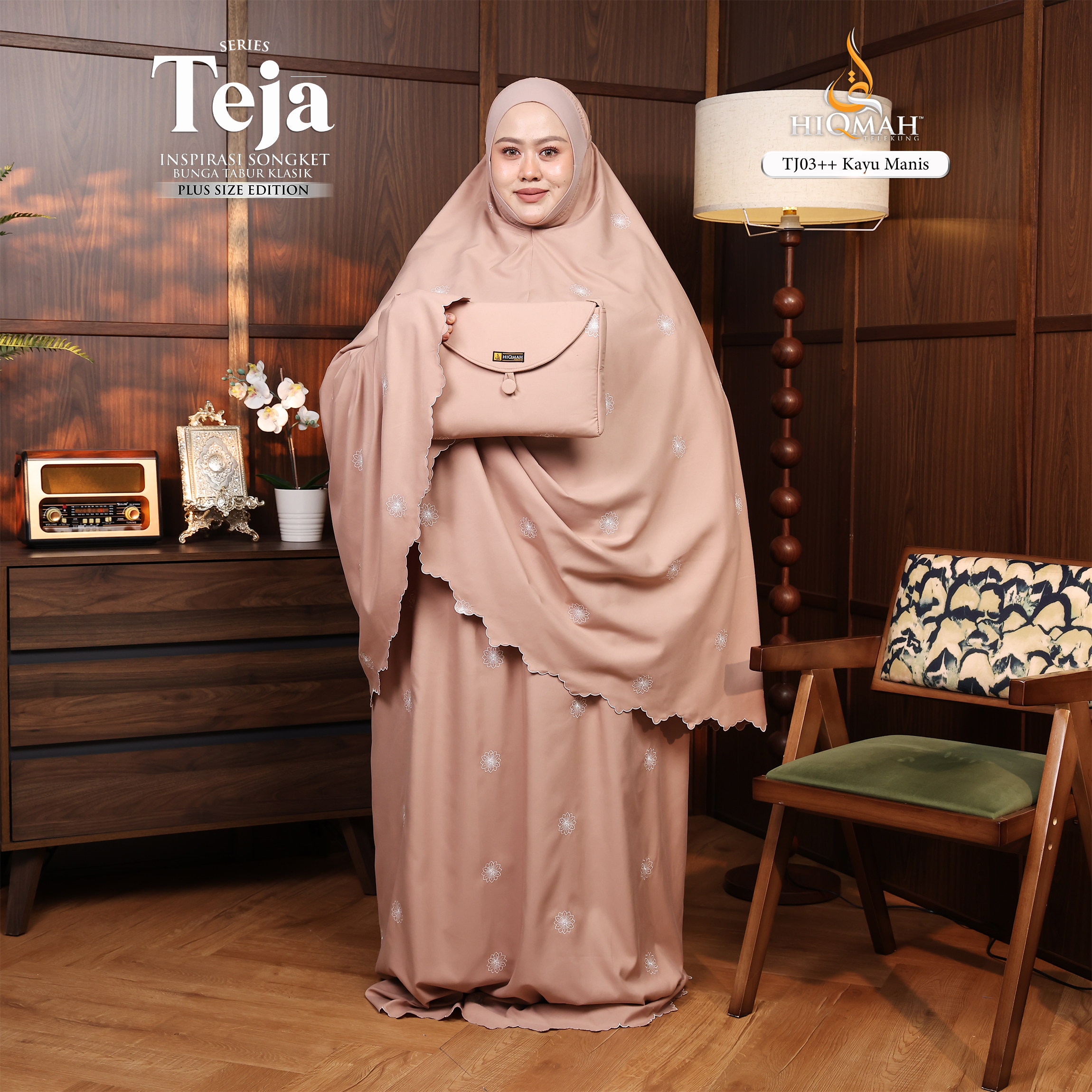 (Preorder) Telekung Teja - Plus Size Edition