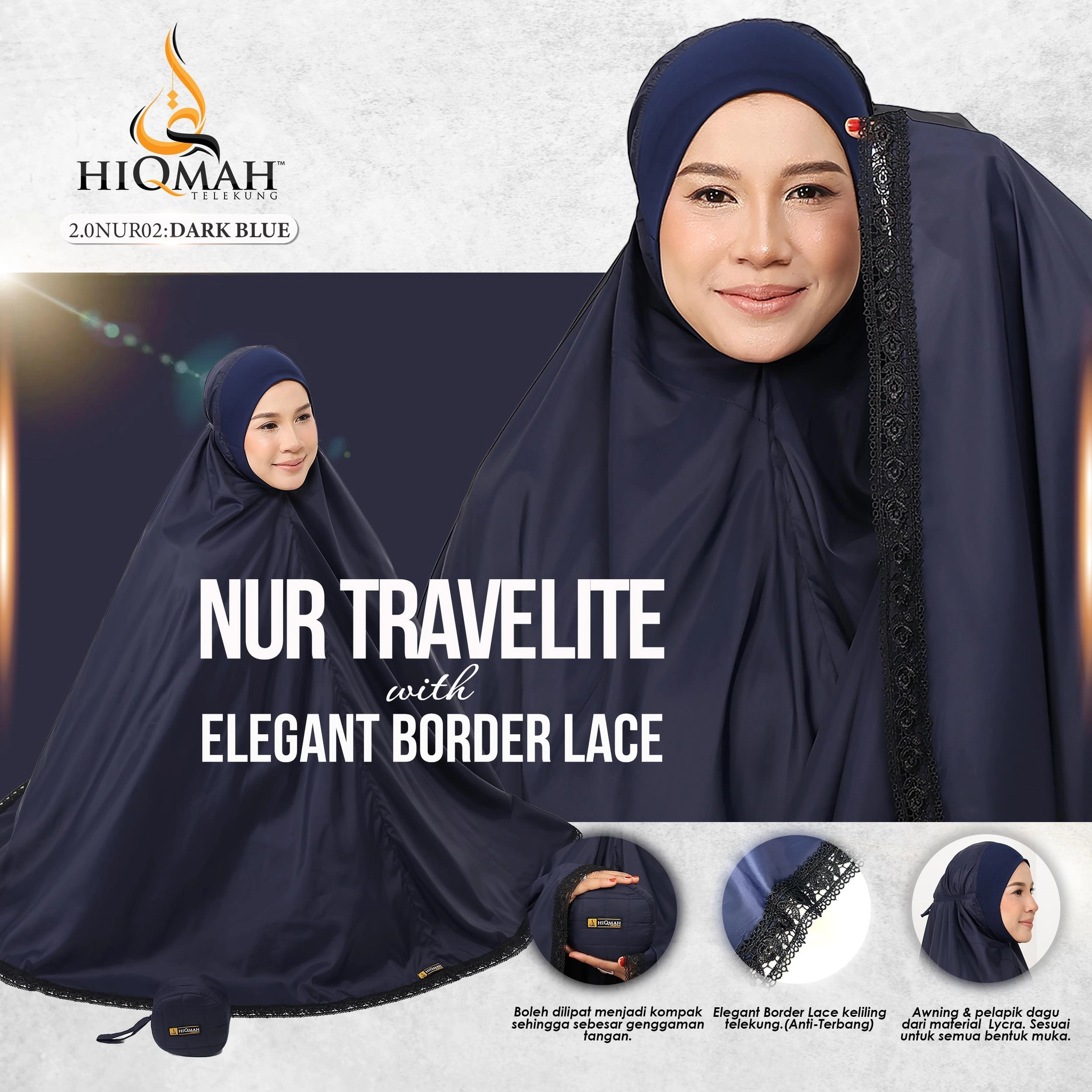 Telekung Nur Travelite 2.0 (Preorder)