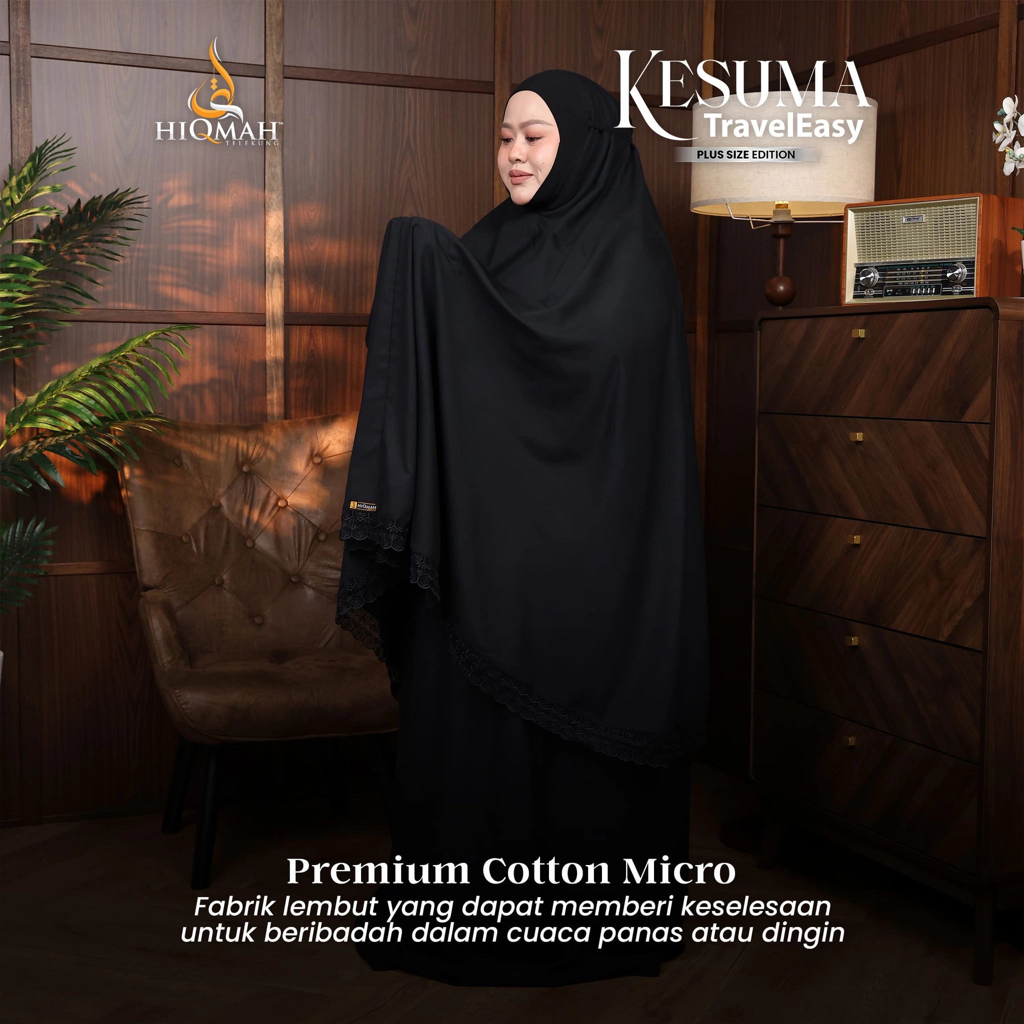 (Preorder) Telekung Kesuma - Plus Size Edition