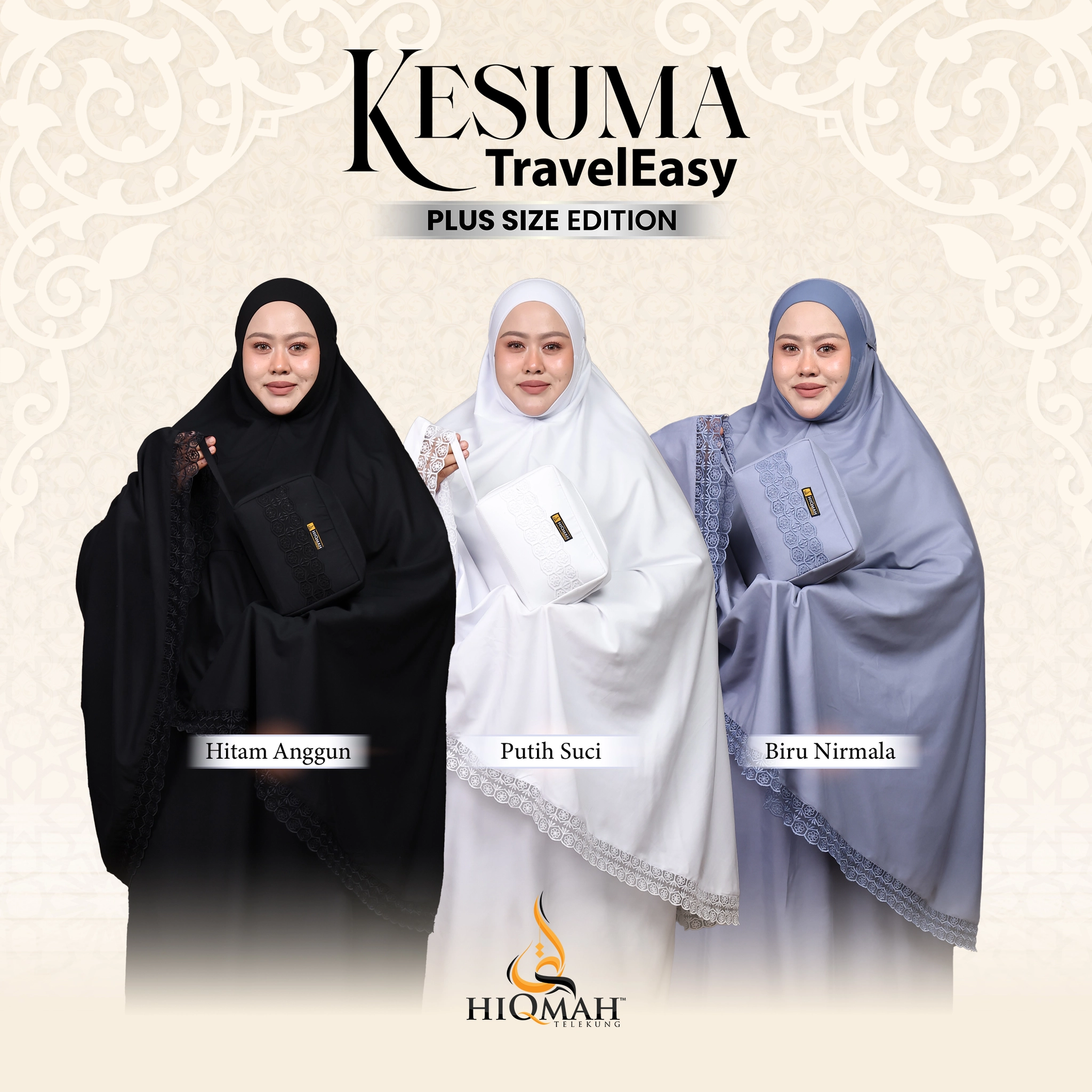 (Preorder) Telekung Kesuma - Plus Size Edition