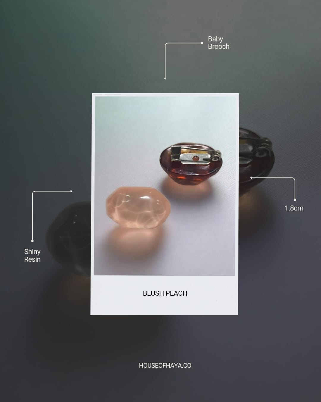 Resin Baby Brooch