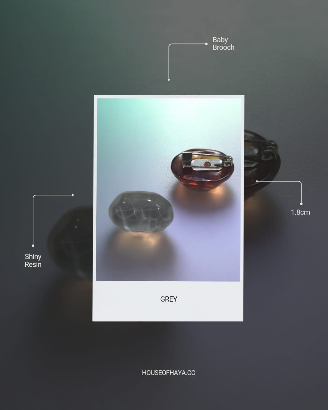 Resin Baby Brooch
