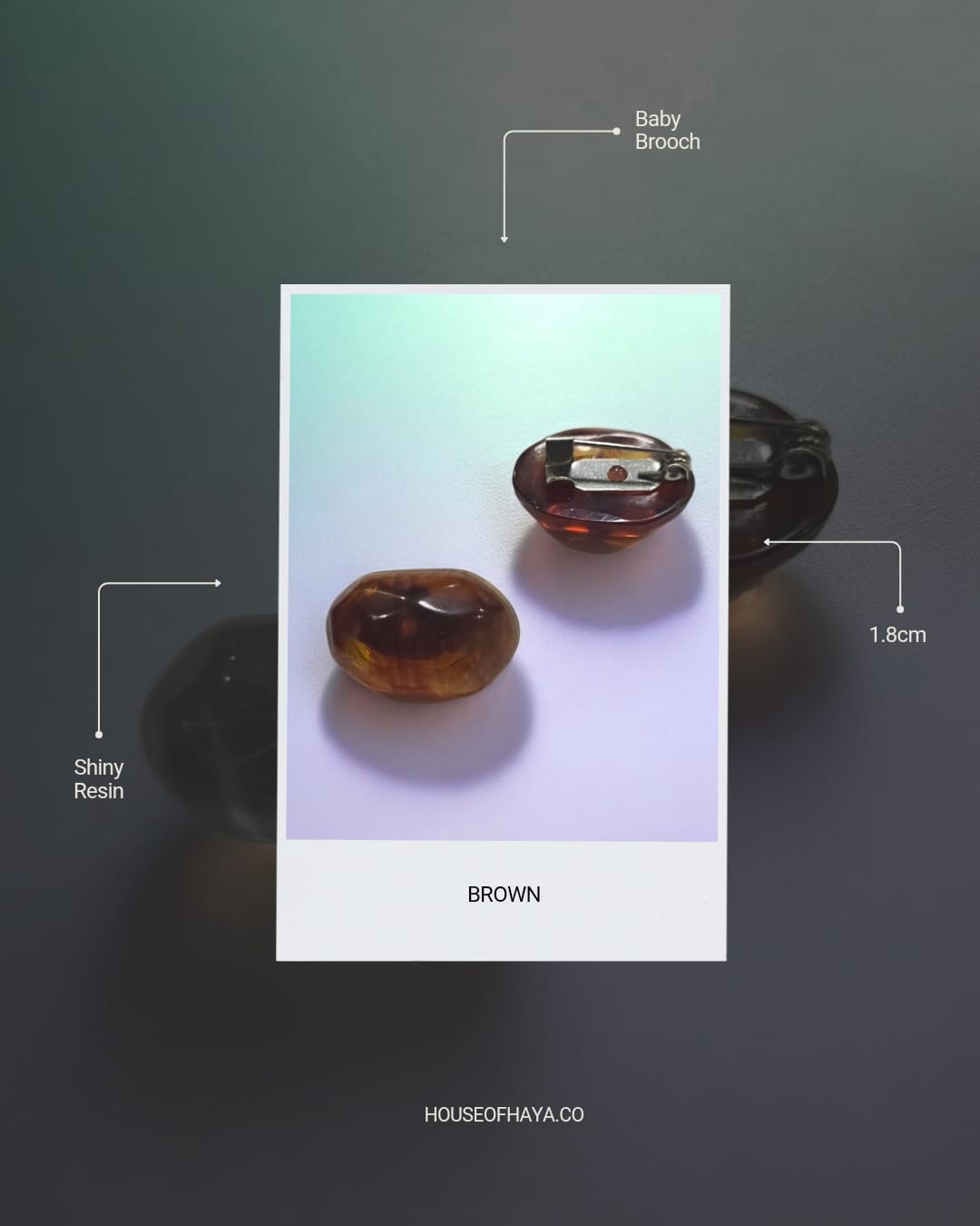 Resin Baby Brooch