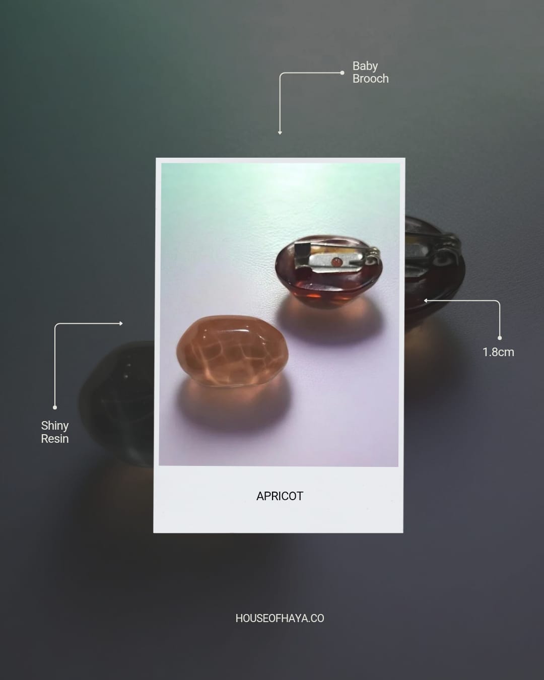 Resin Baby Brooch
