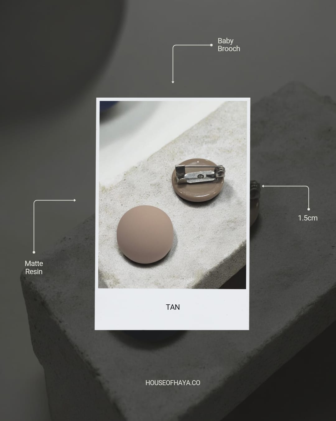 Resin Baby Brooch
