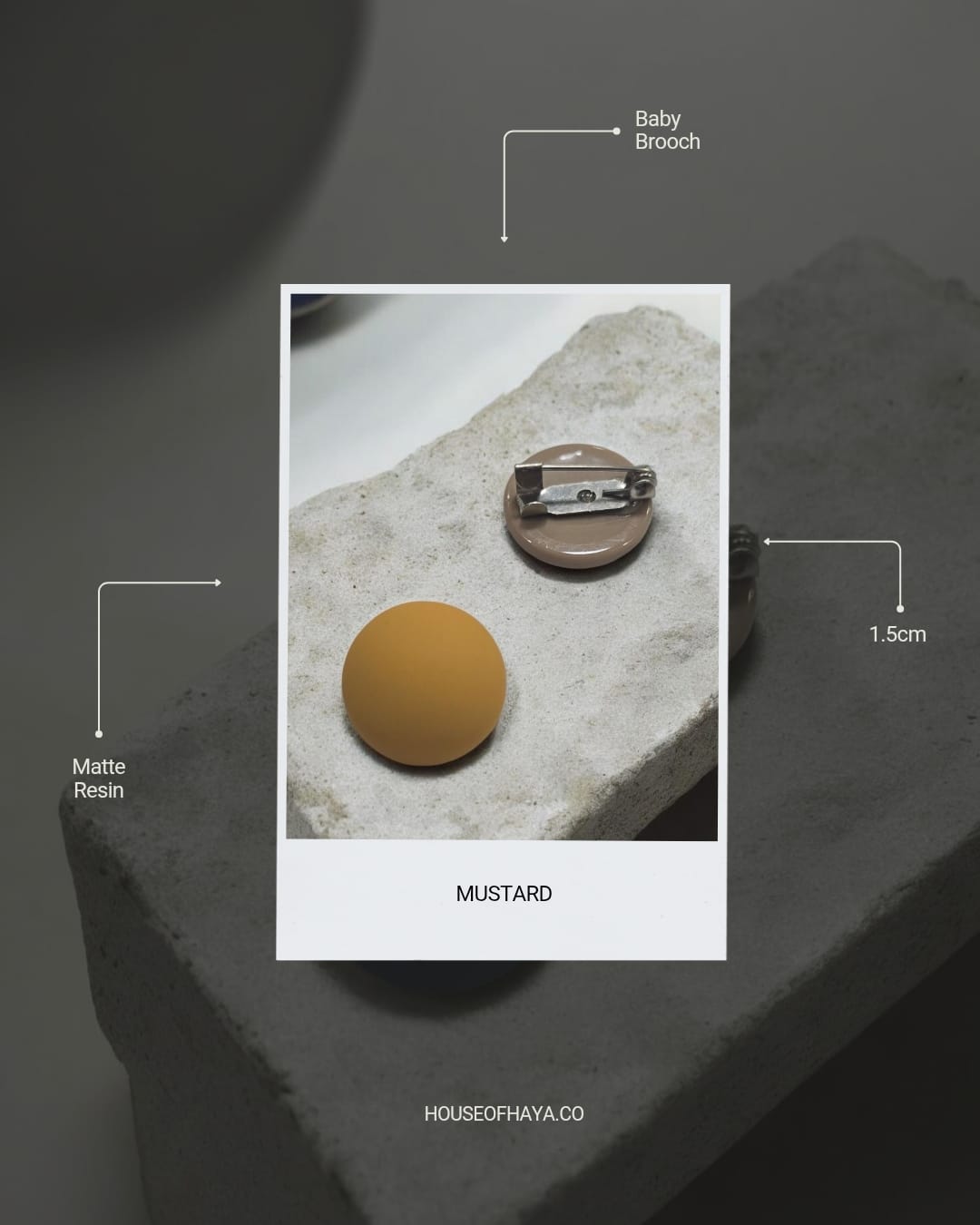 Resin Baby Brooch