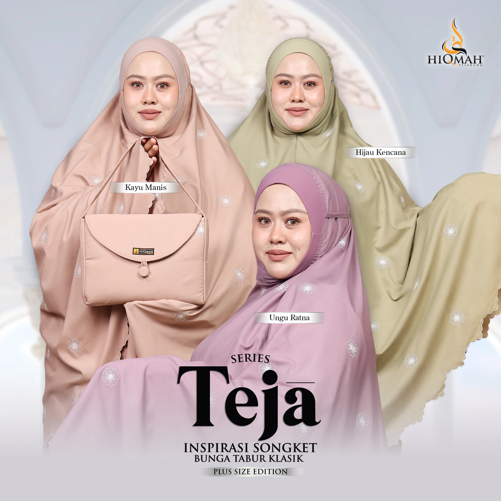 (Preorder) Telekung Teja - Plus Size Edition