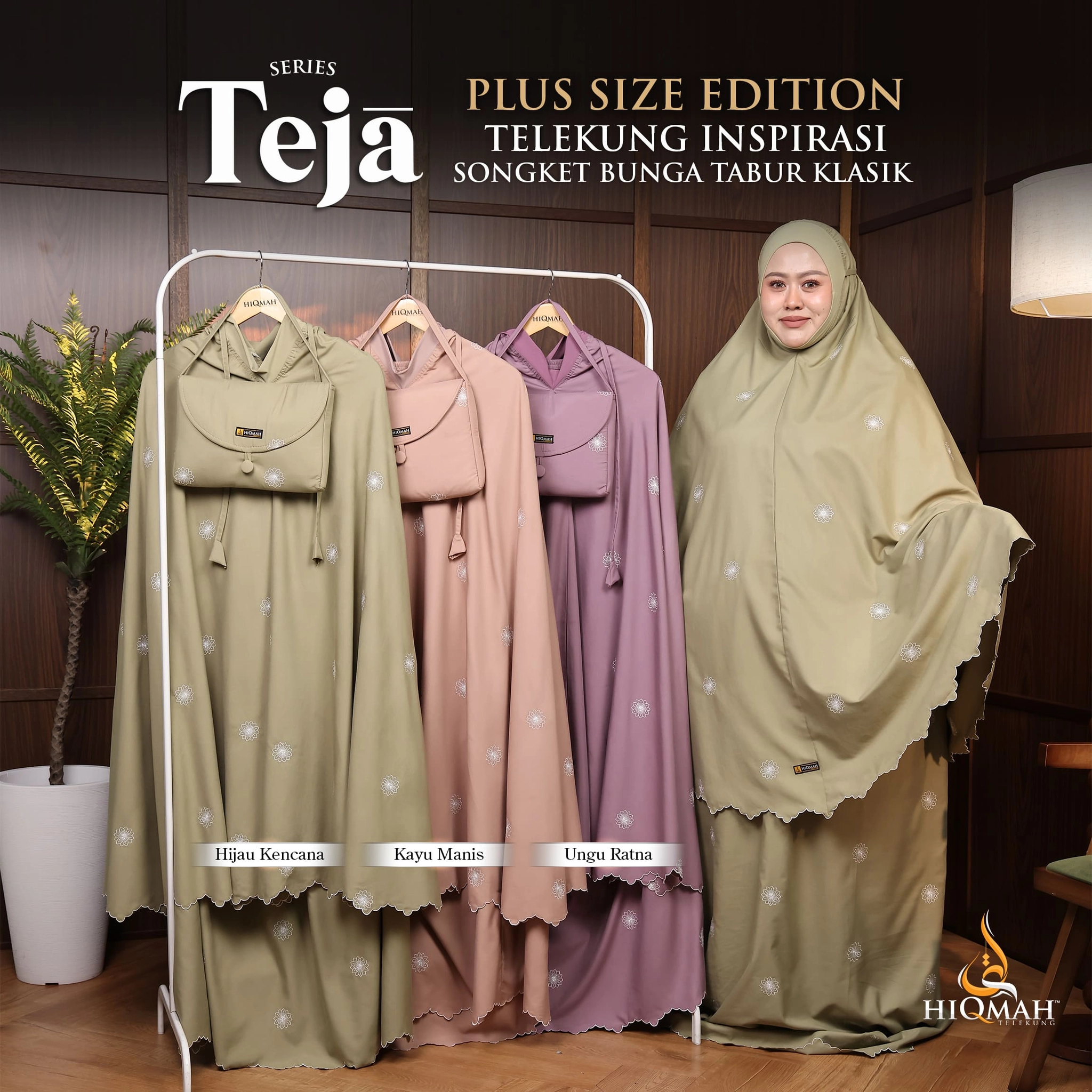 (Preorder) Telekung Teja - Plus Size Edition