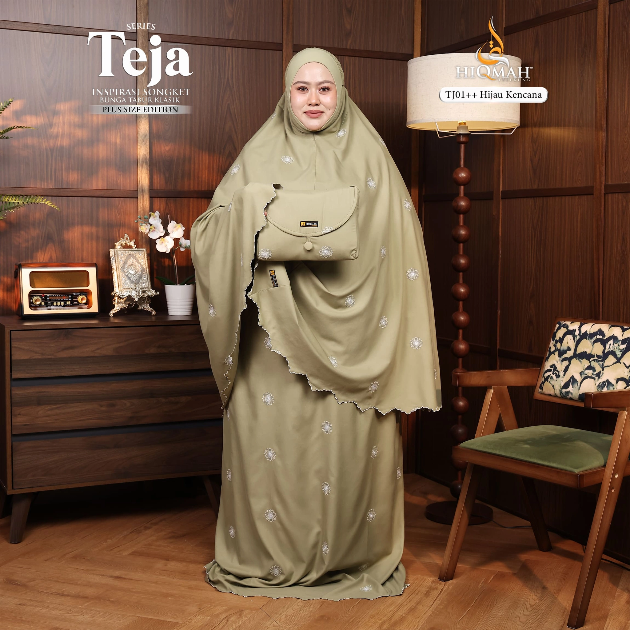 (Preorder) Telekung Teja - Plus Size Edition