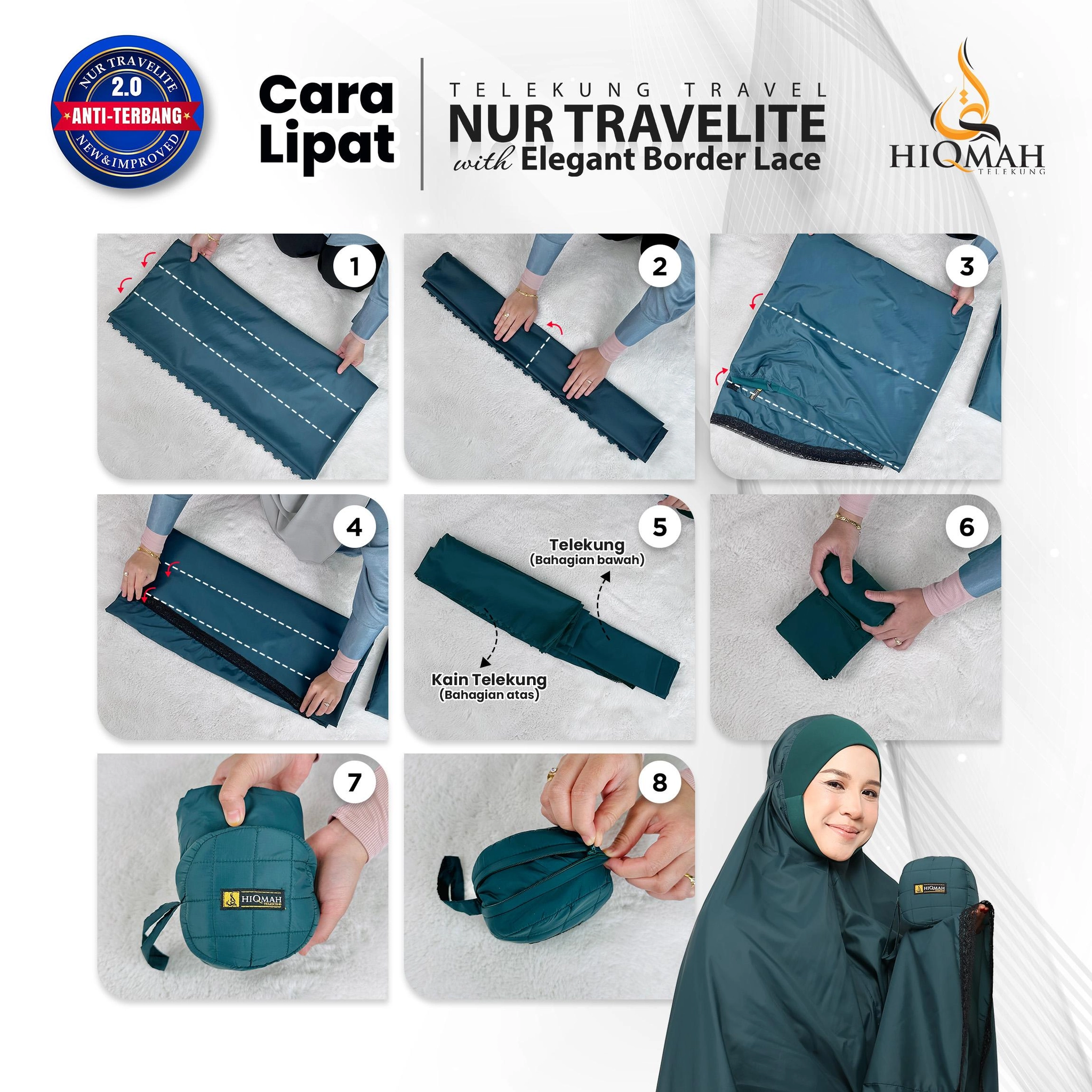 Telekung Nur Travelite 2.0 (Preorder)