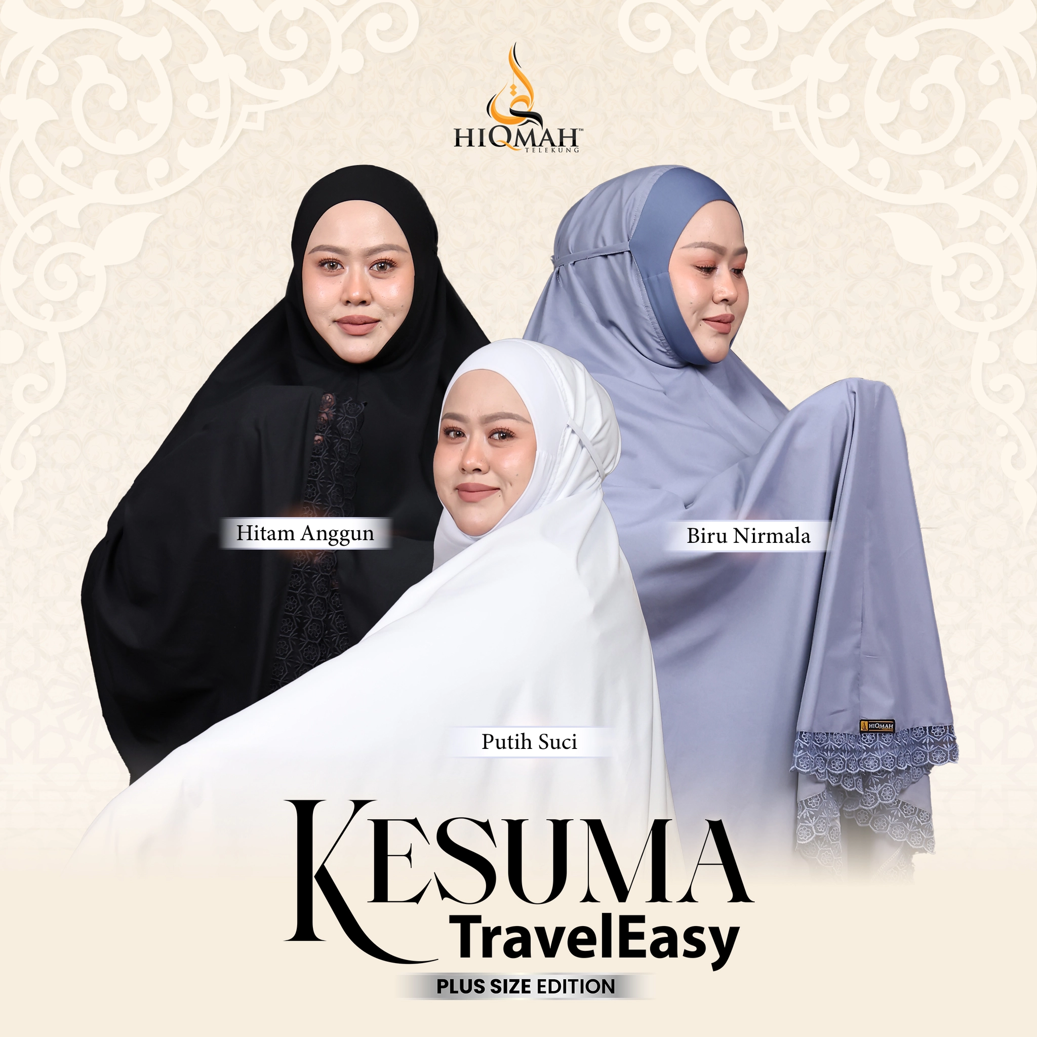 (Preorder) Telekung Kesuma - Plus Size Edition