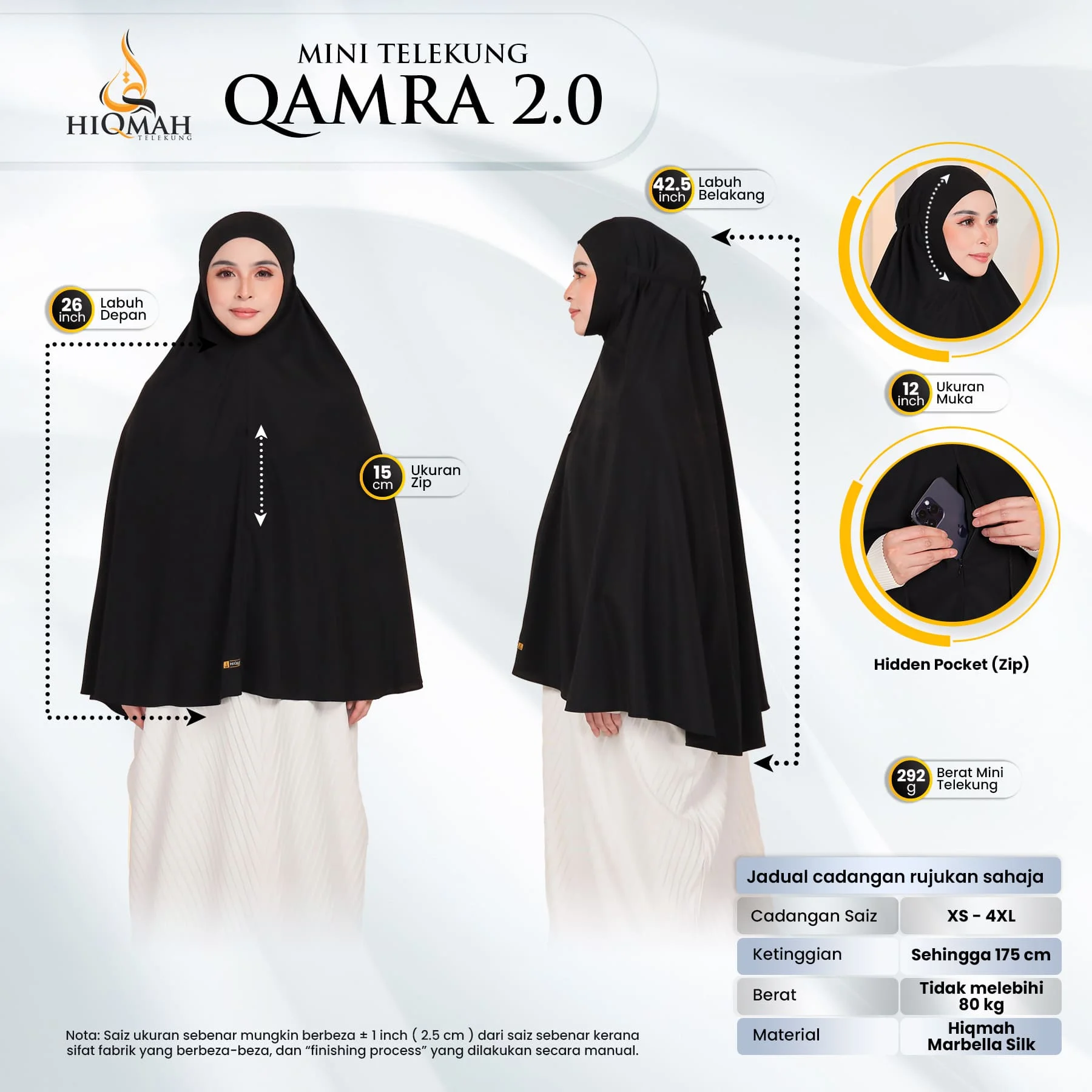 (Preorder) Qamra 2.0 Mini Telekung