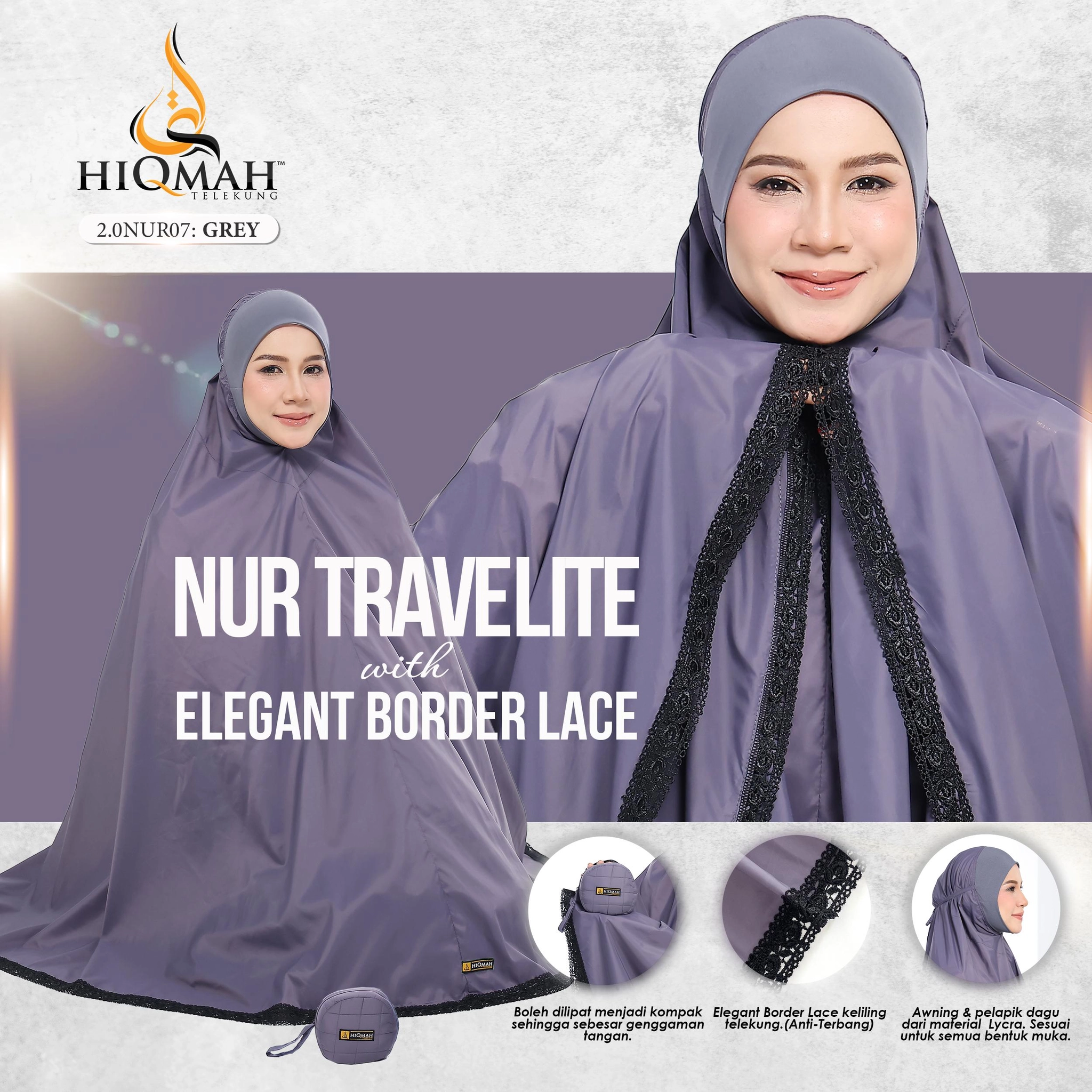 Telekung Nur Travelite 2.0 (Preorder)