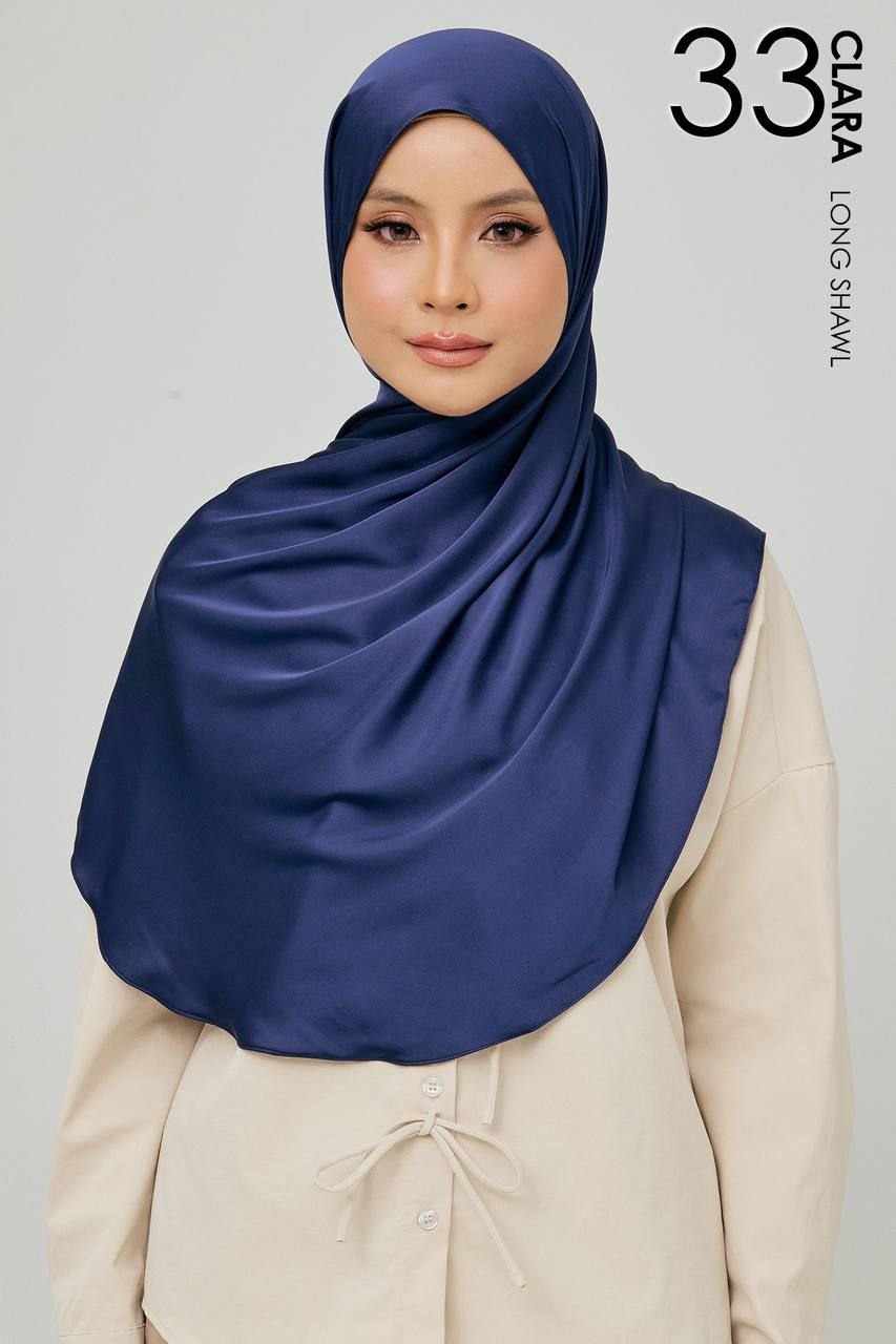 (Preorder) Clara Matte Satin Silk Shawl