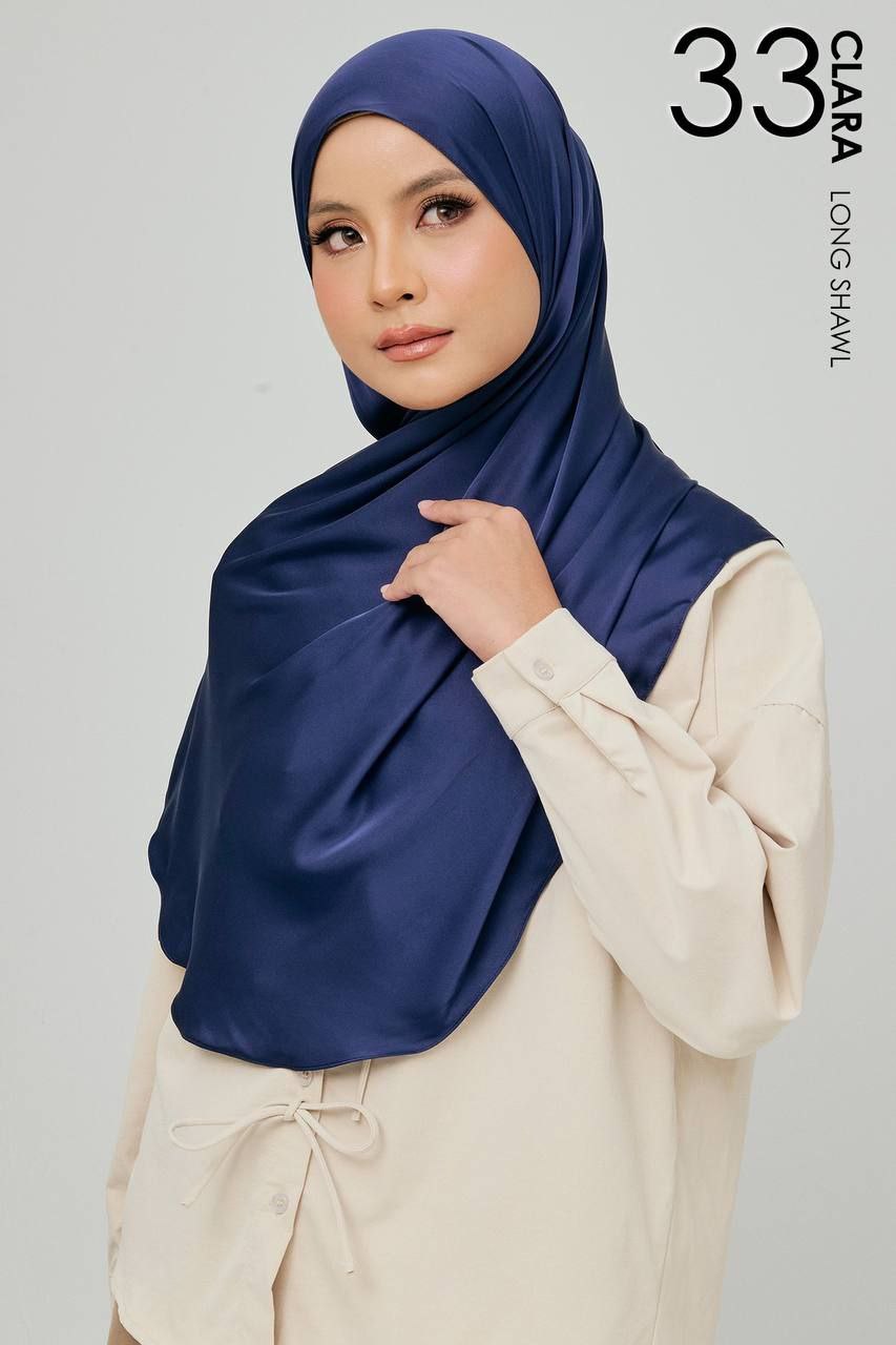 (Preorder) Clara Matte Satin Silk Shawl