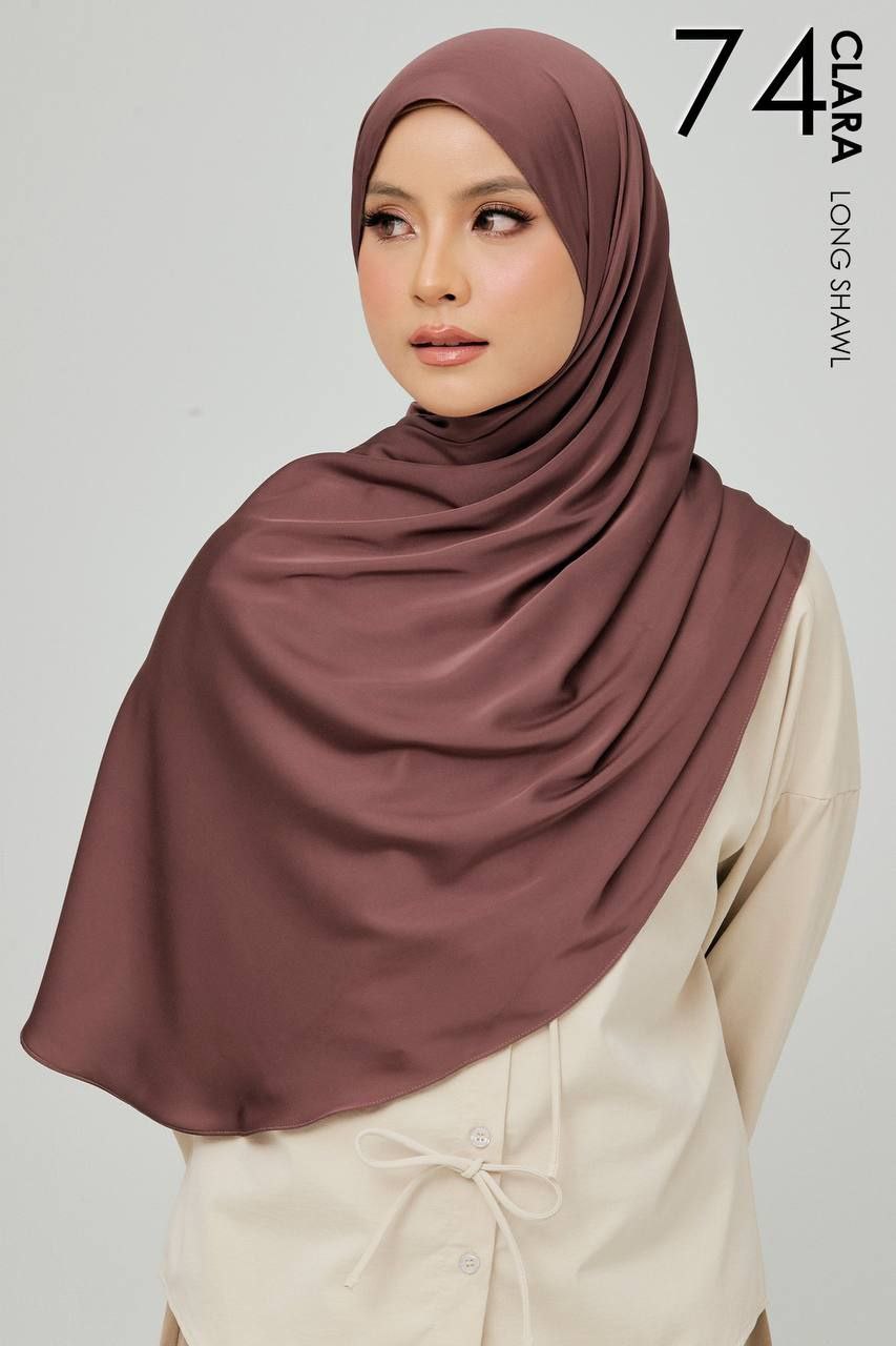 (Preorder) Clara Matte Satin Silk Shawl