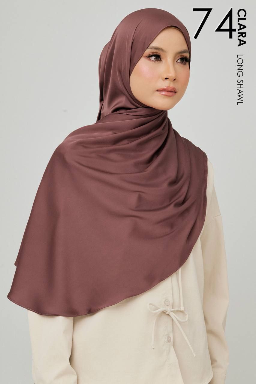 (Preorder) Clara Matte Satin Silk Shawl